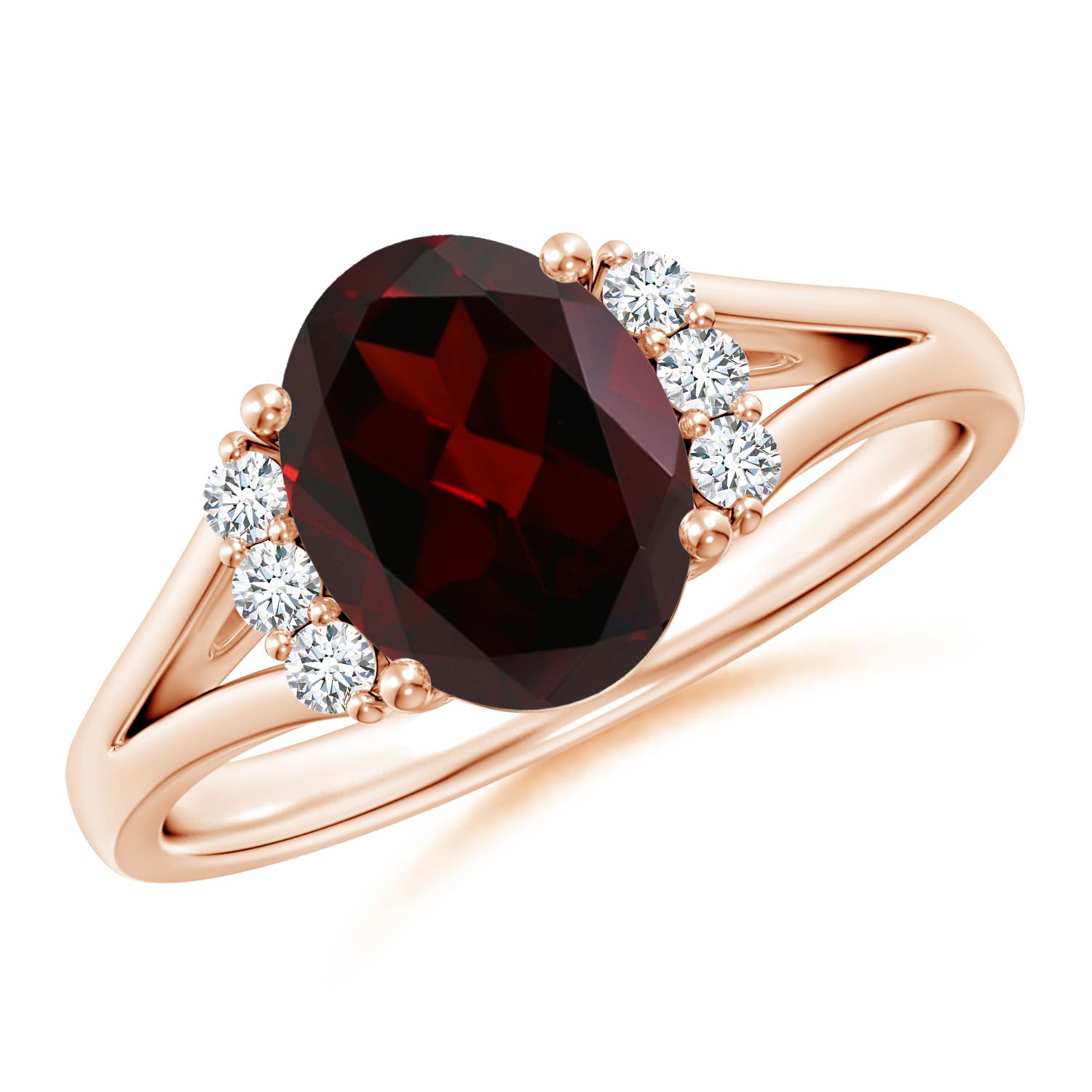 A - Garnet / 2.11 CT / 14 KT Rose Gold