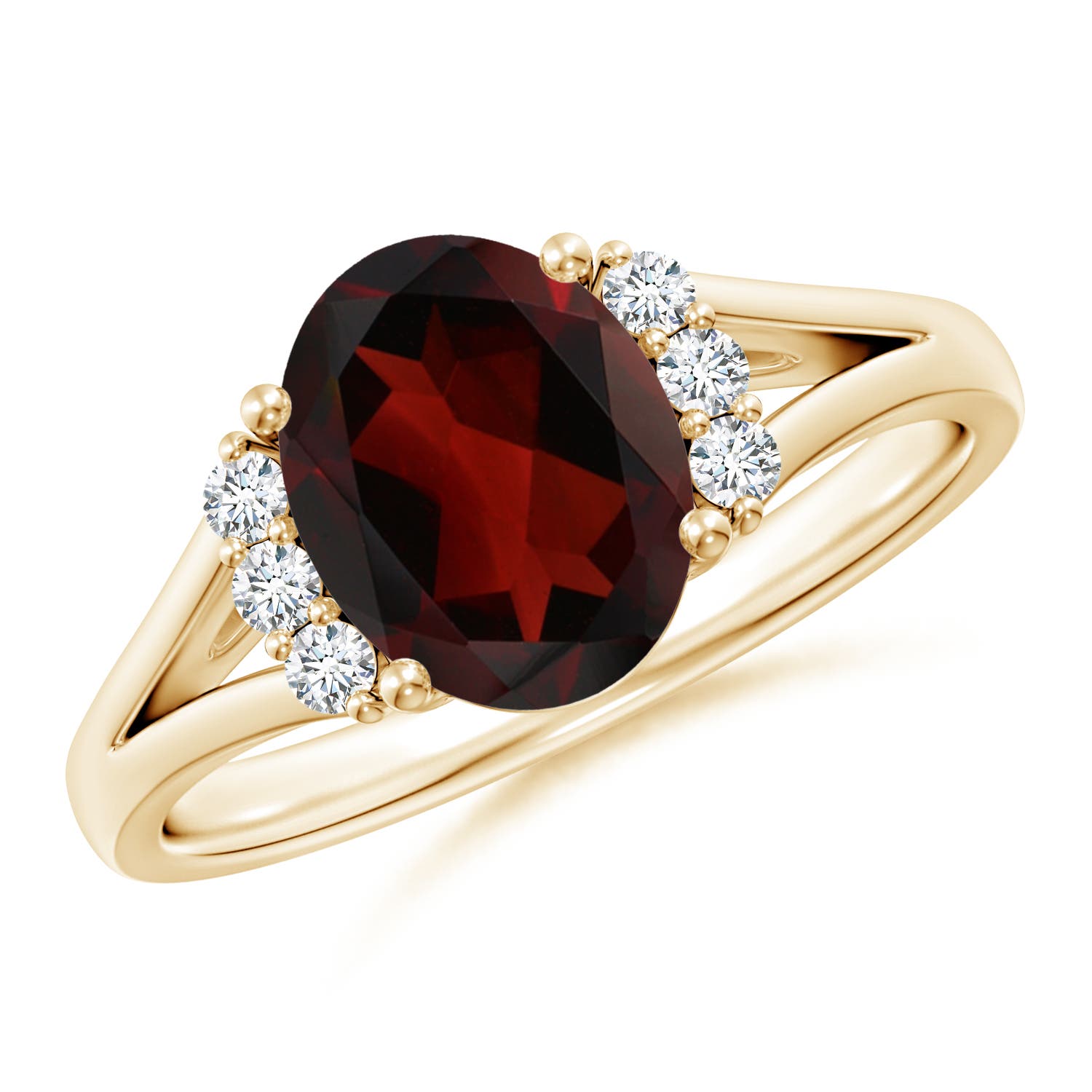 AA - Garnet / 2.11 CT / 14 KT Yellow Gold