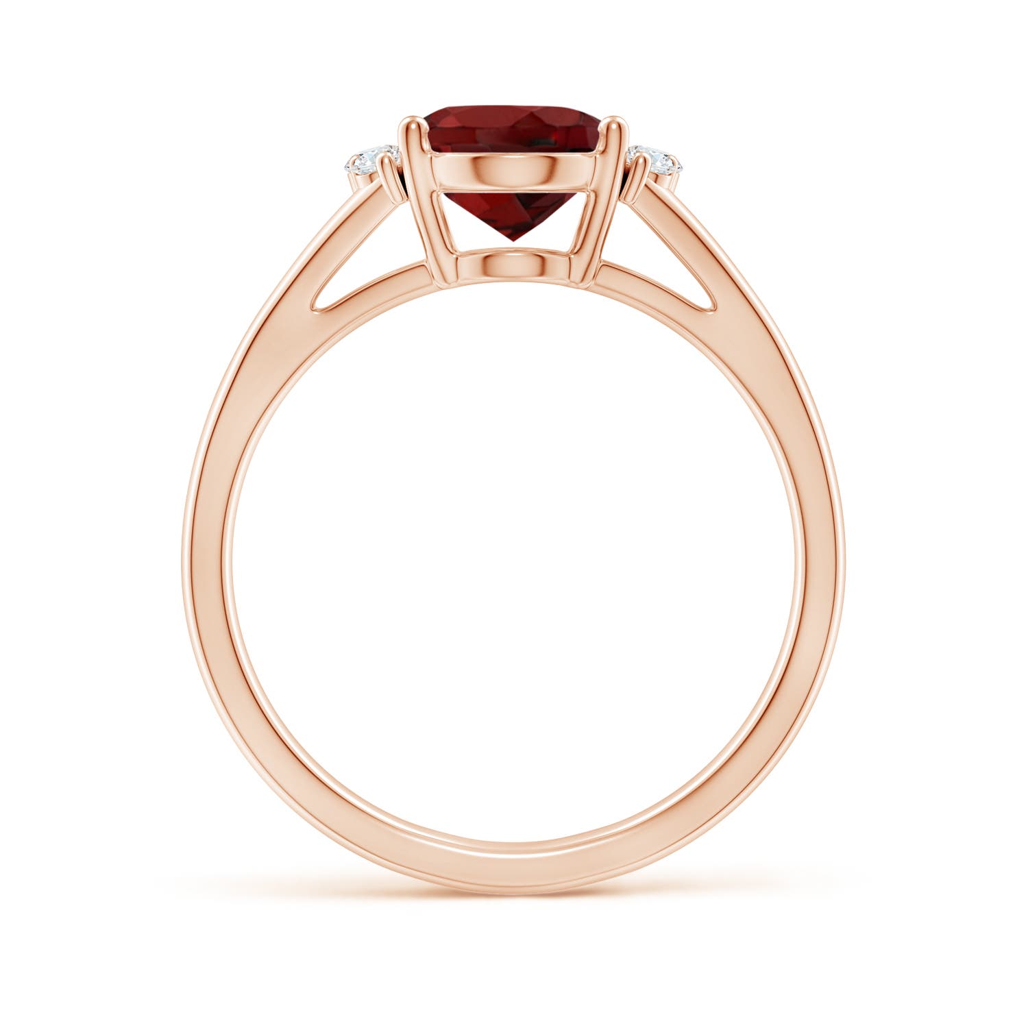 AAAA - Garnet / 2.11 CT / 14 KT Rose Gold