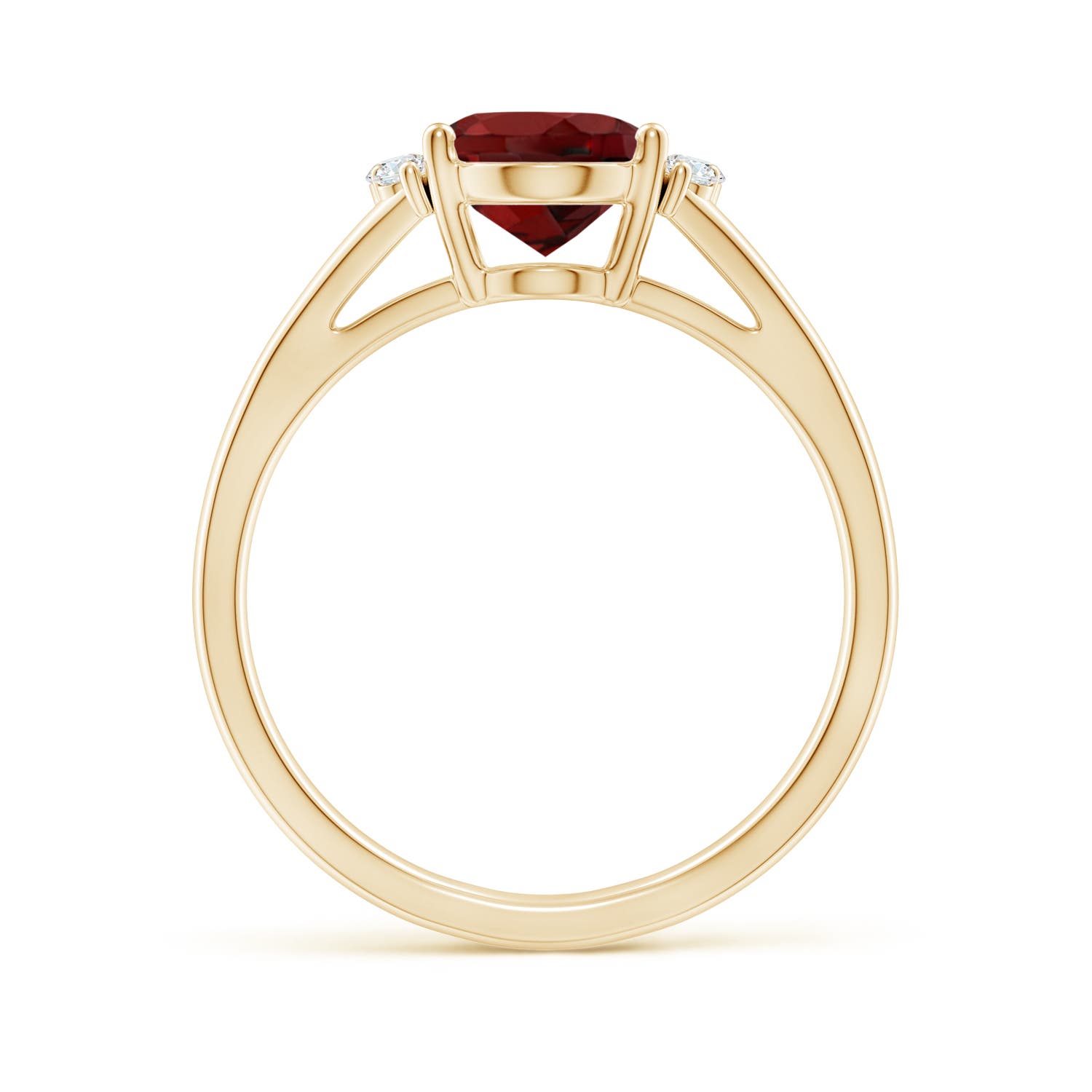 AAAA - Garnet / 2.11 CT / 14 KT Yellow Gold