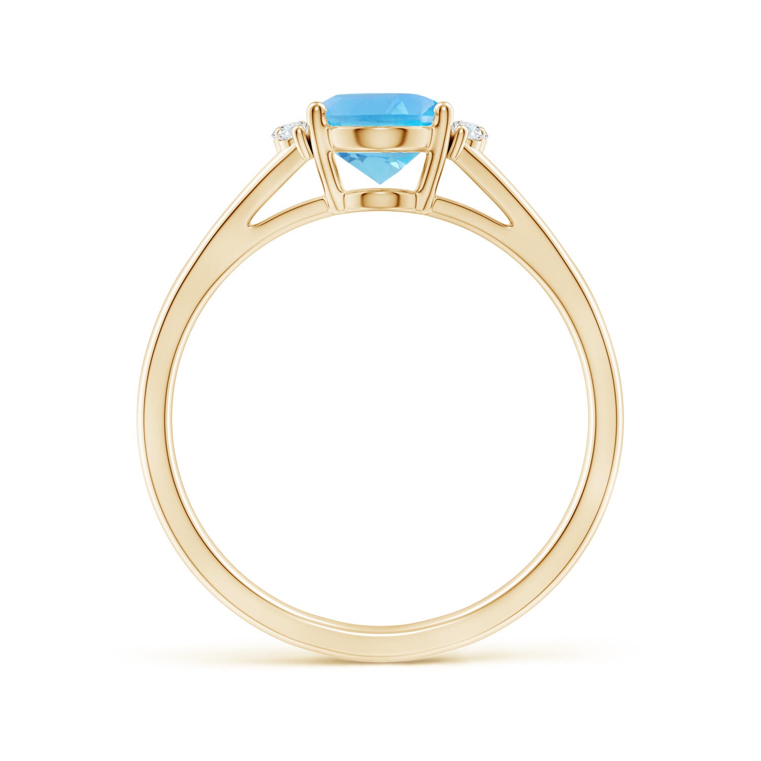 AA - Swiss Blue Topaz / 1.58 CT / 14 KT Yellow Gold