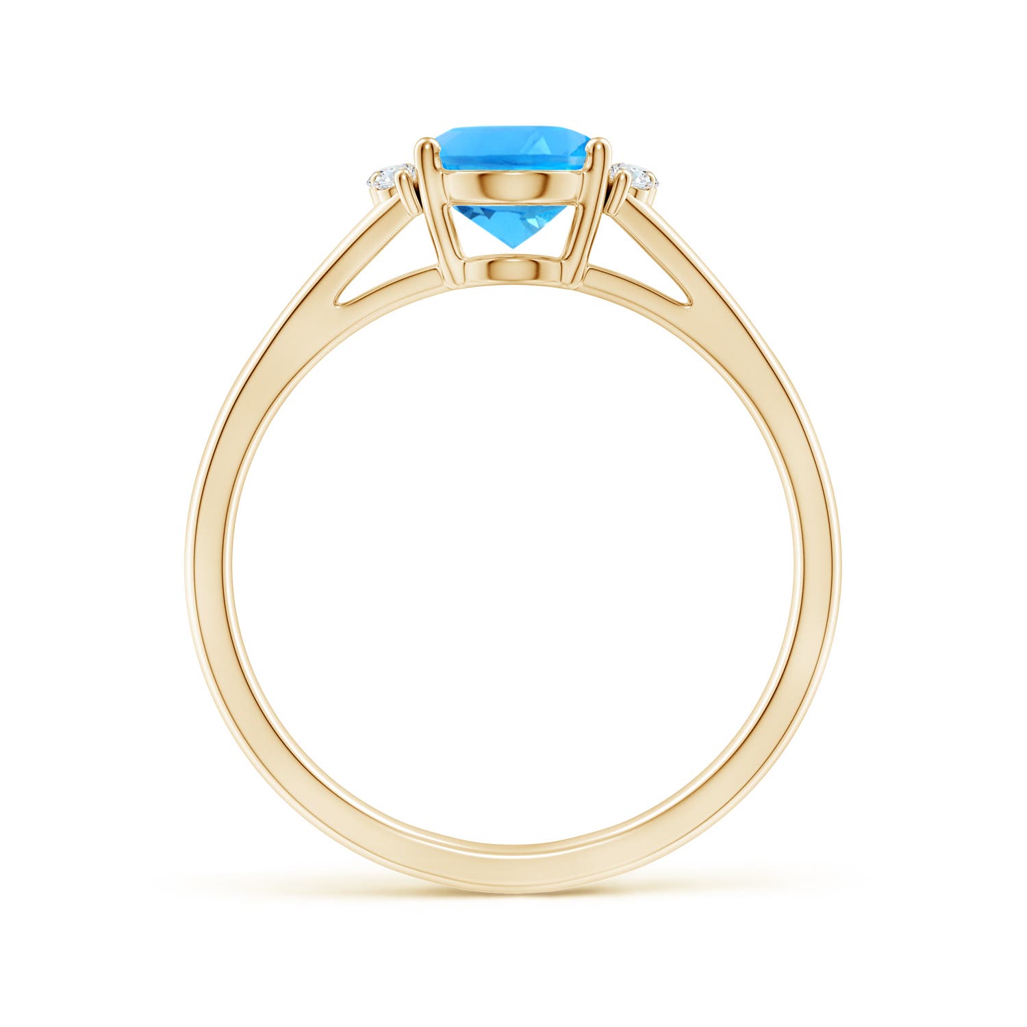 AAAA - Swiss Blue Topaz / 1.58 CT / 14 KT Yellow Gold