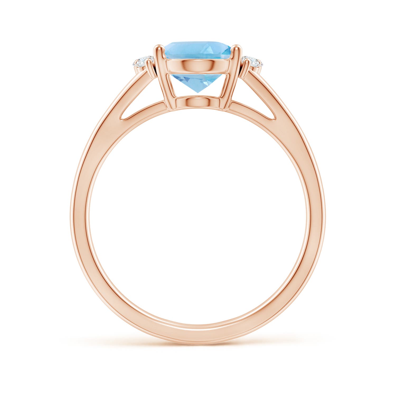 A - Swiss Blue Topaz / 2.36 CT / 14 KT Rose Gold