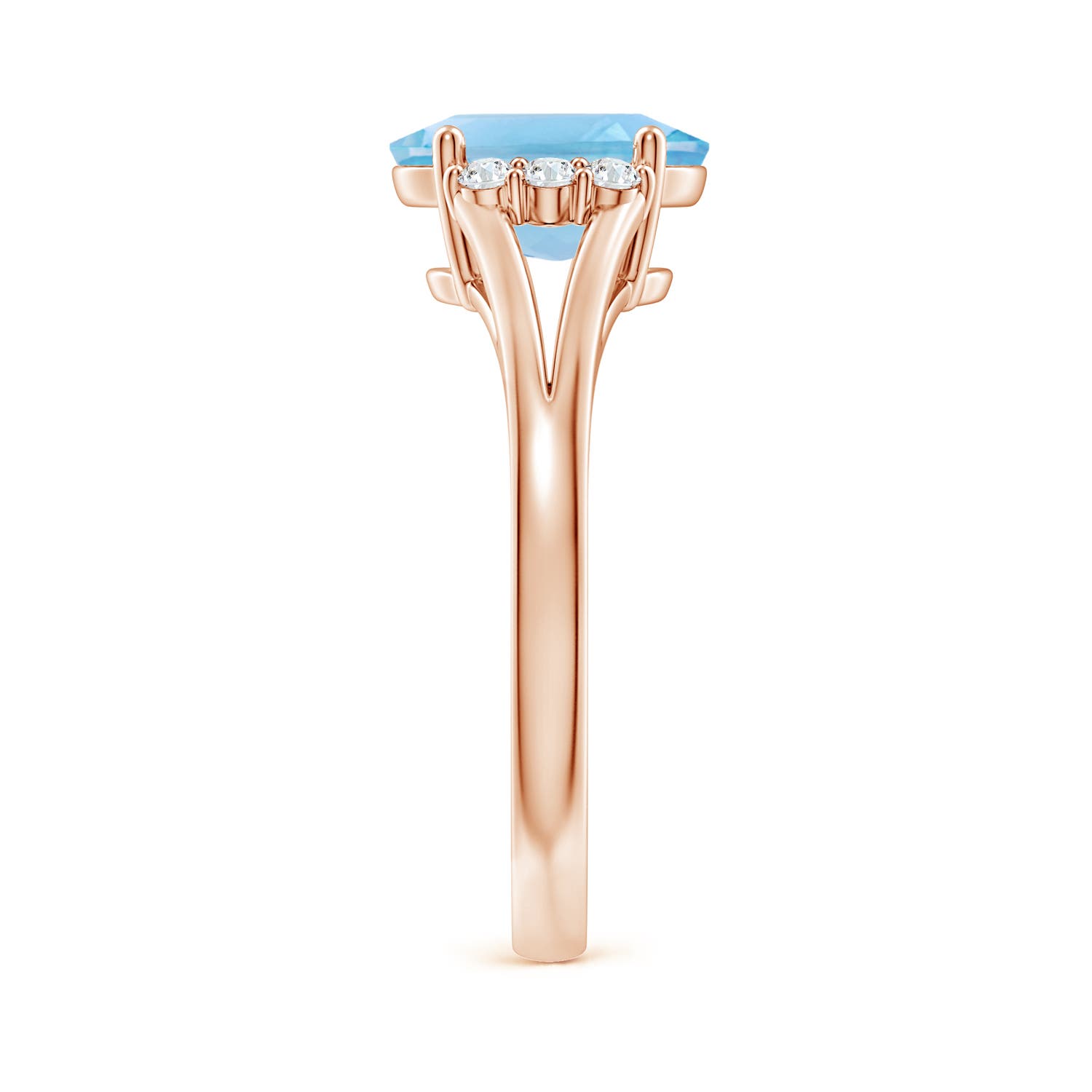 A - Swiss Blue Topaz / 2.36 CT / 14 KT Rose Gold