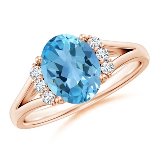 Oval AA Swiss Blue Topaz