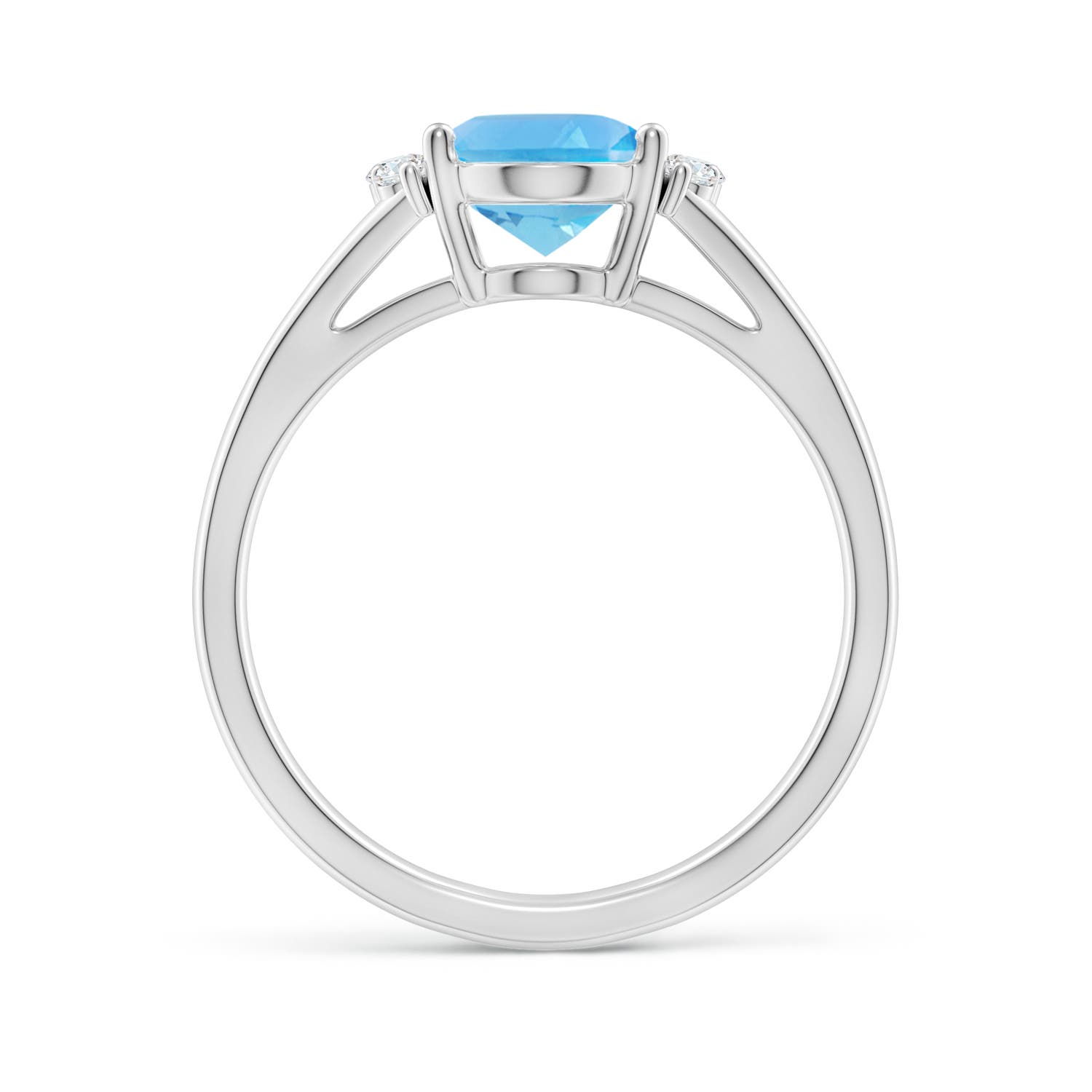 AA - Swiss Blue Topaz / 2.36 CT / 14 KT White Gold