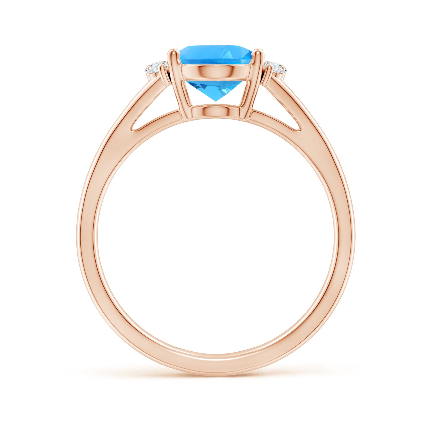 AAAA - Swiss Blue Topaz / 2.36 CT / 14 KT Rose Gold