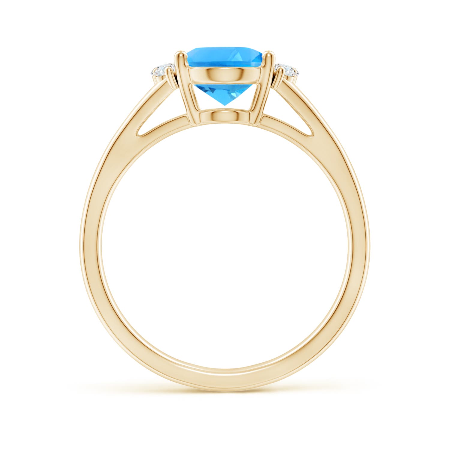 AAAA - Swiss Blue Topaz / 2.36 CT / 14 KT Yellow Gold