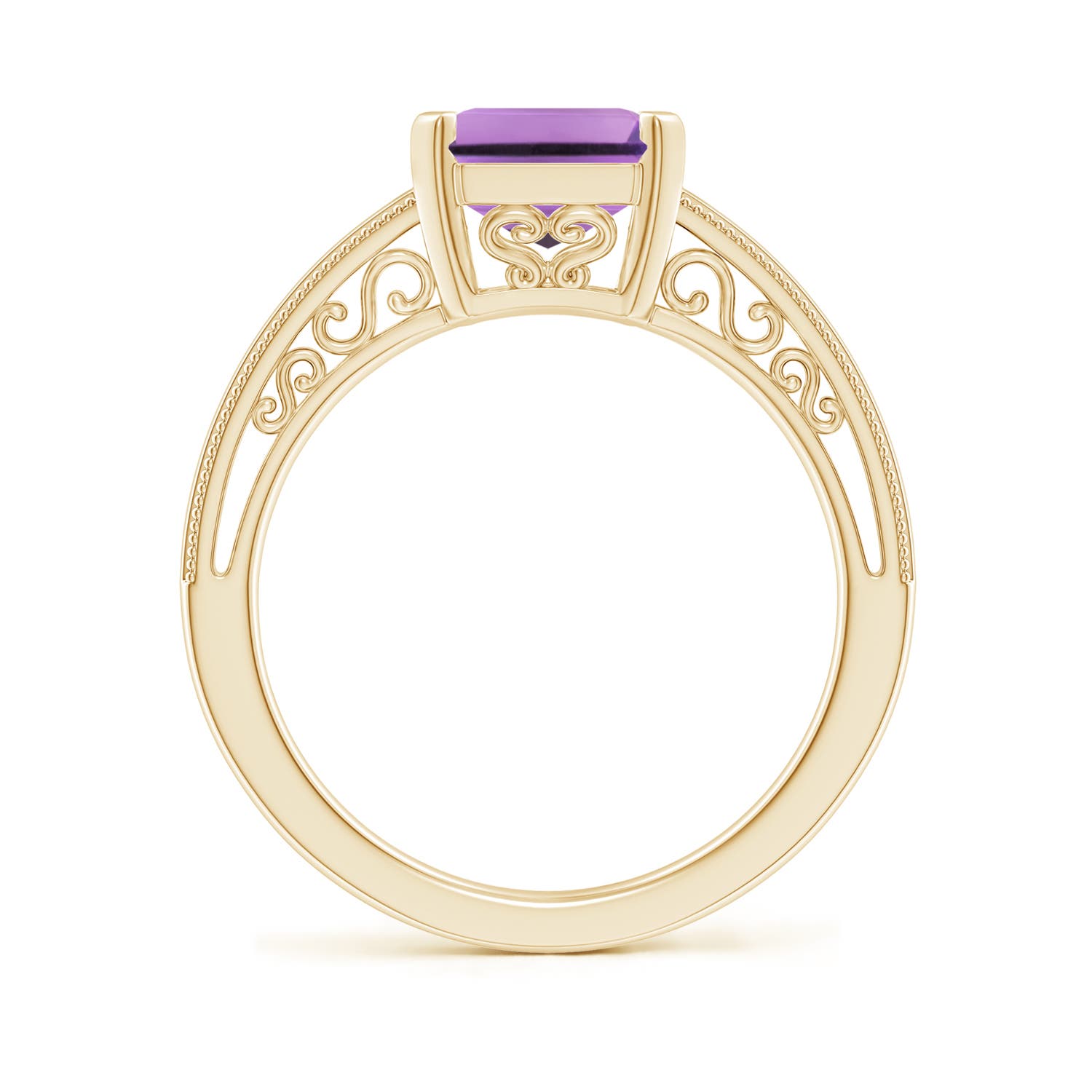 A - Amethyst / 2.9 CT / 14 KT Yellow Gold