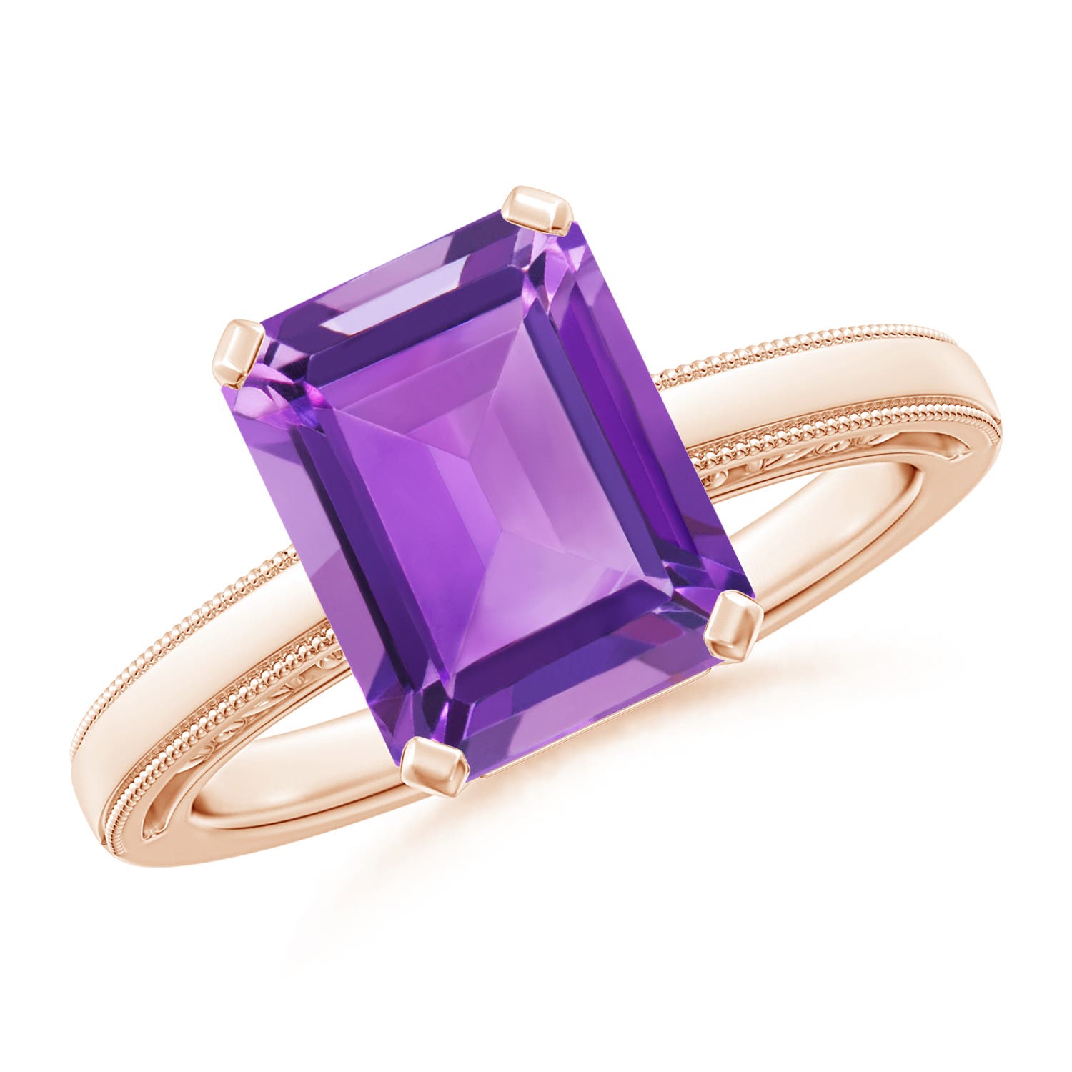 AA - Amethyst / 2.9 CT / 14 KT Rose Gold