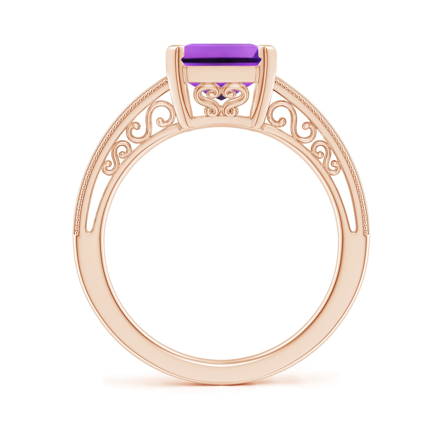 AAA - Amethyst / 2.9 CT / 14 KT Rose Gold