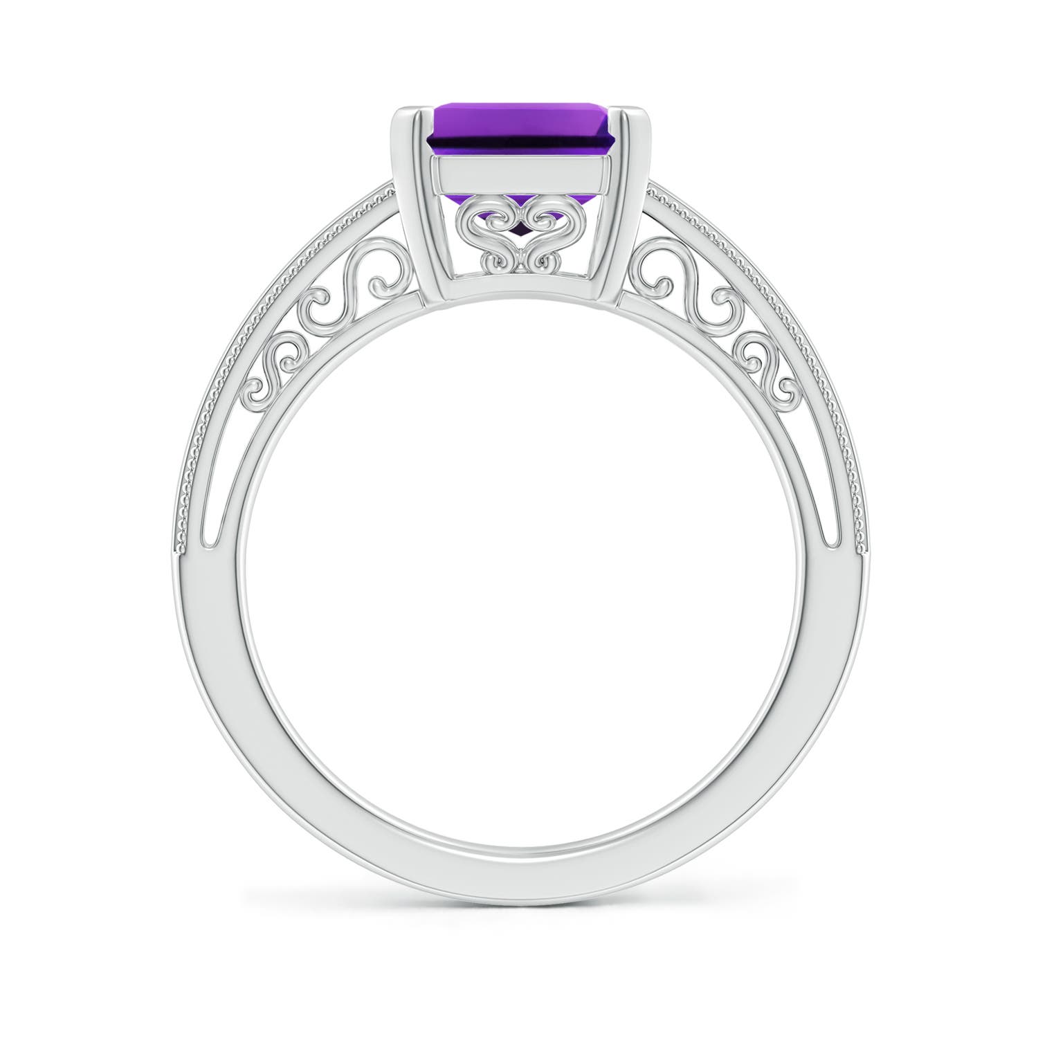 AAAA - Amethyst / 2.9 CT / 14 KT White Gold