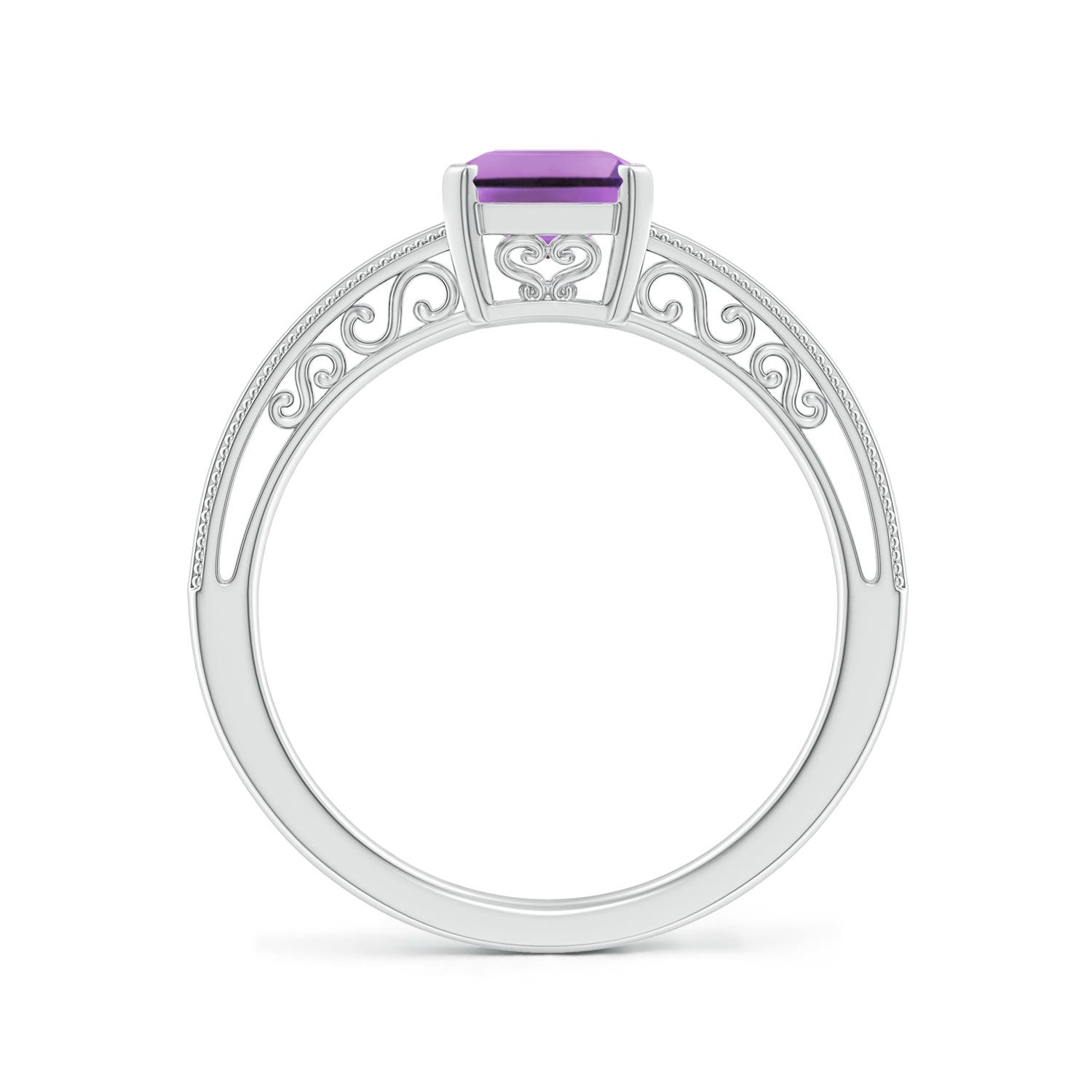 A - Amethyst / 1.5 CT / 14 KT White Gold