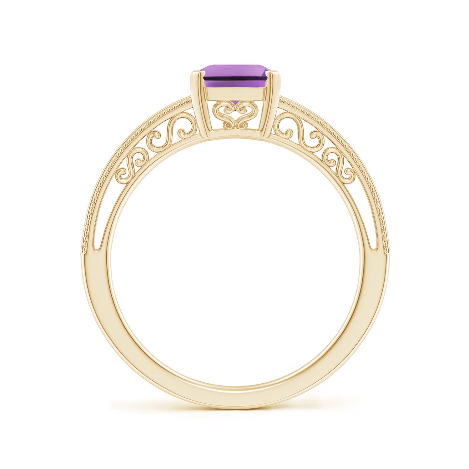 A - Amethyst / 1.5 CT / 14 KT Yellow Gold