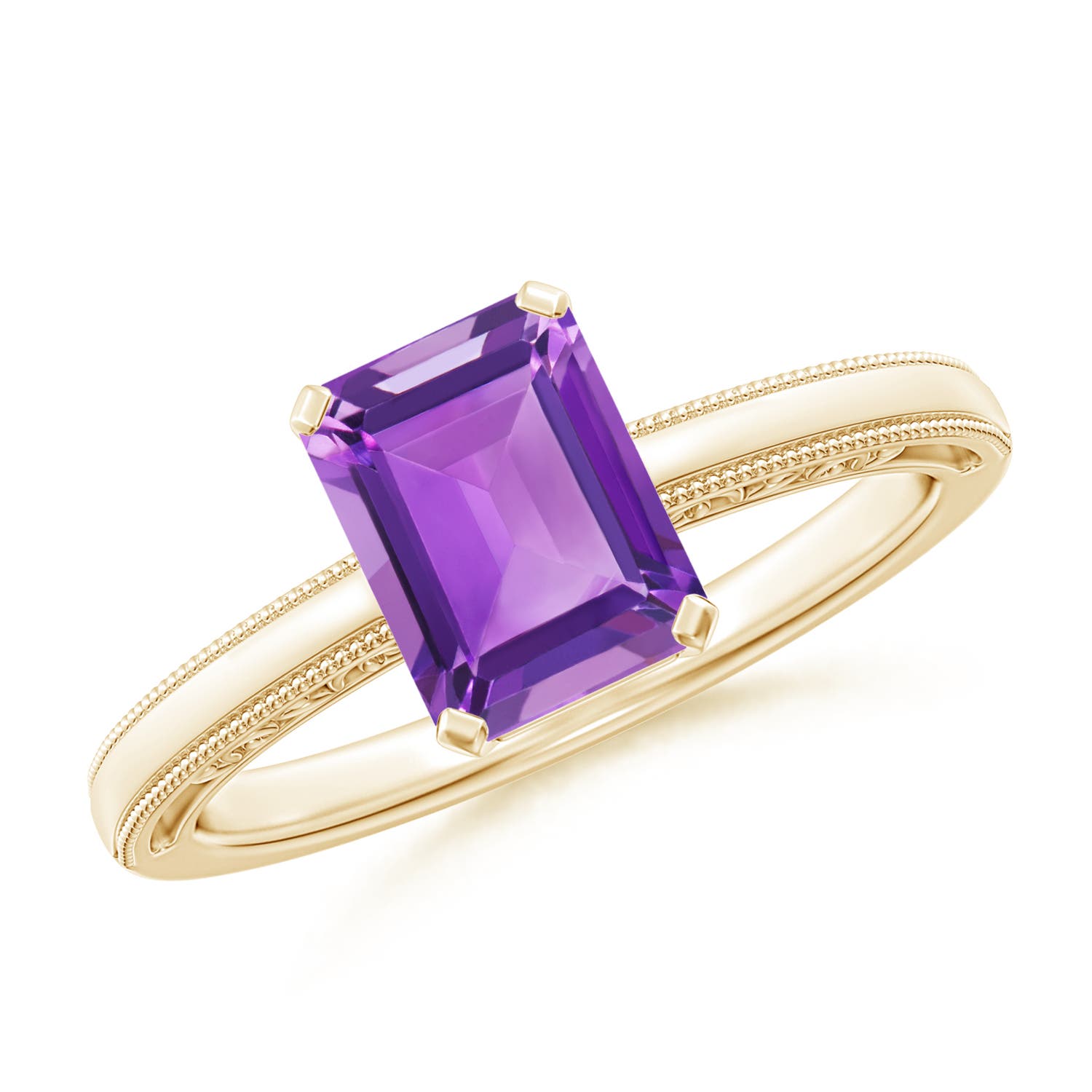 AA - Amethyst / 1.5 CT / 14 KT Yellow Gold