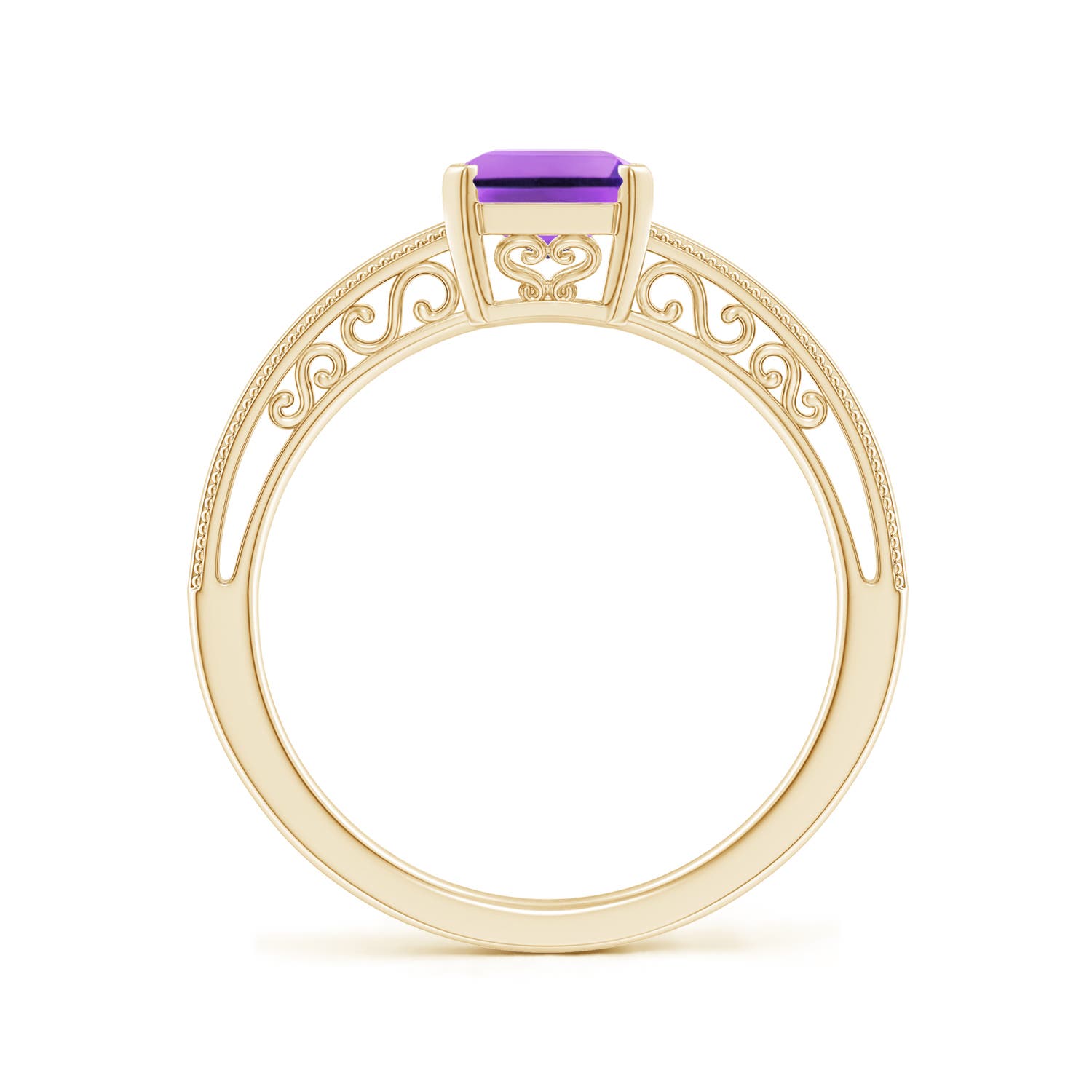 AA - Amethyst / 1.5 CT / 14 KT Yellow Gold