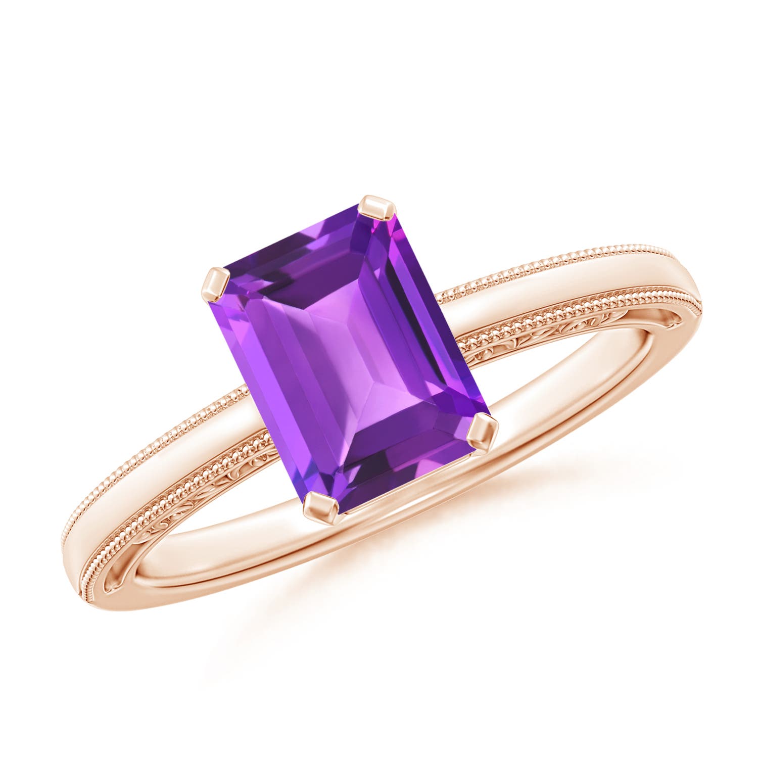 AAA - Amethyst / 1.5 CT / 14 KT Rose Gold