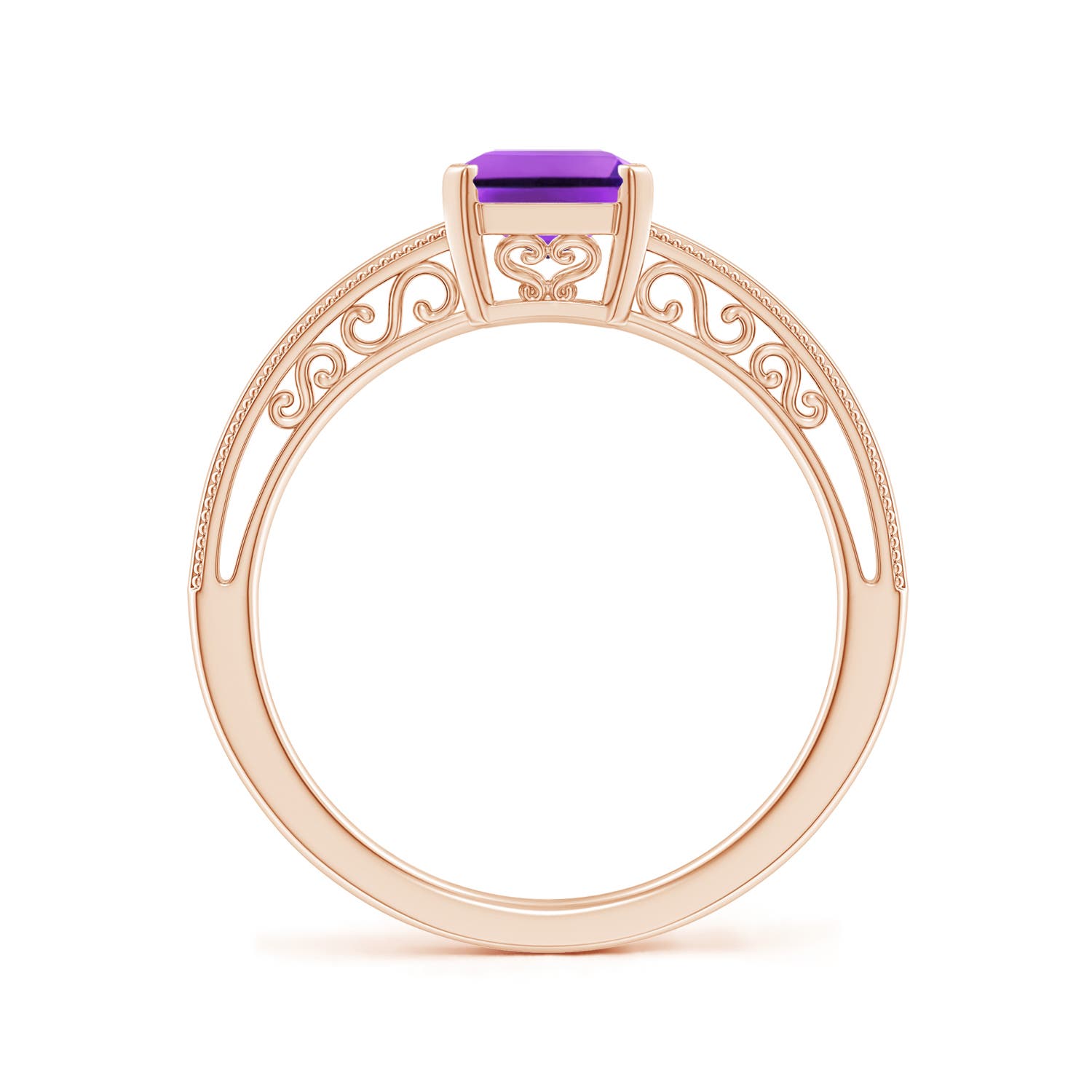 AAA - Amethyst / 1.5 CT / 14 KT Rose Gold