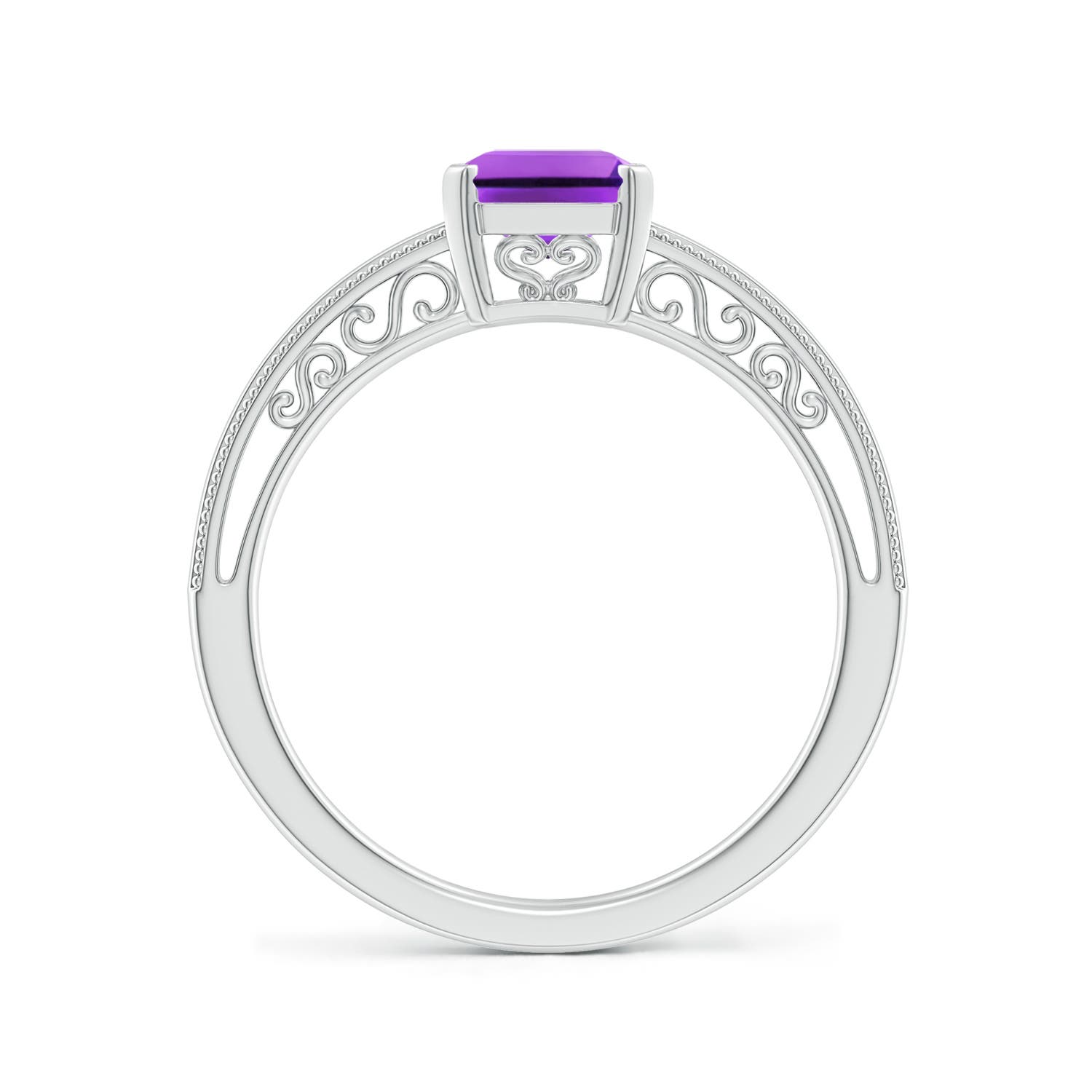 AAA - Amethyst / 1.5 CT / 14 KT White Gold