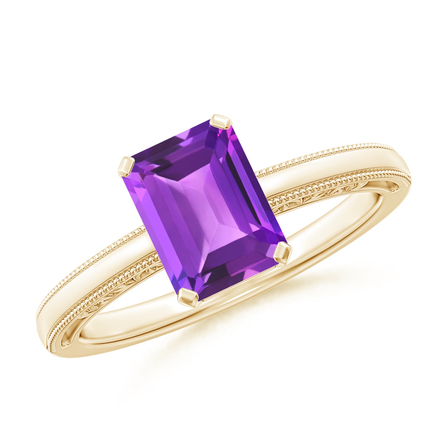 AAA - Amethyst / 1.5 CT / 14 KT Yellow Gold