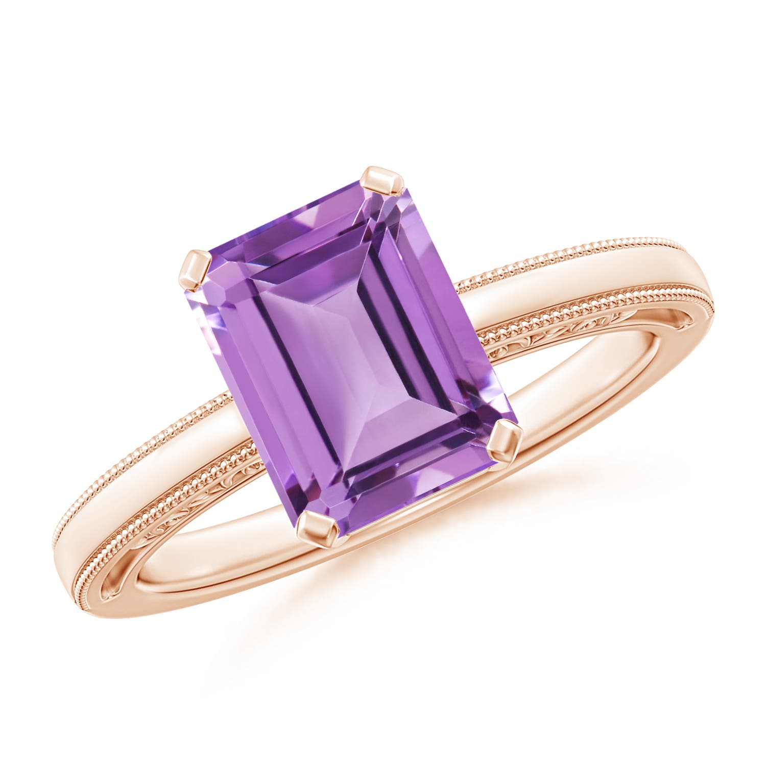 A - Amethyst / 2.2 CT / 14 KT Rose Gold