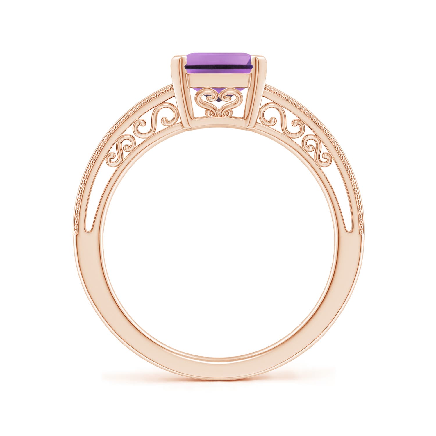 A - Amethyst / 2.2 CT / 14 KT Rose Gold