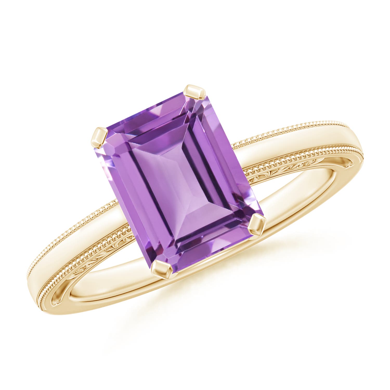 A - Amethyst / 2.2 CT / 14 KT Yellow Gold