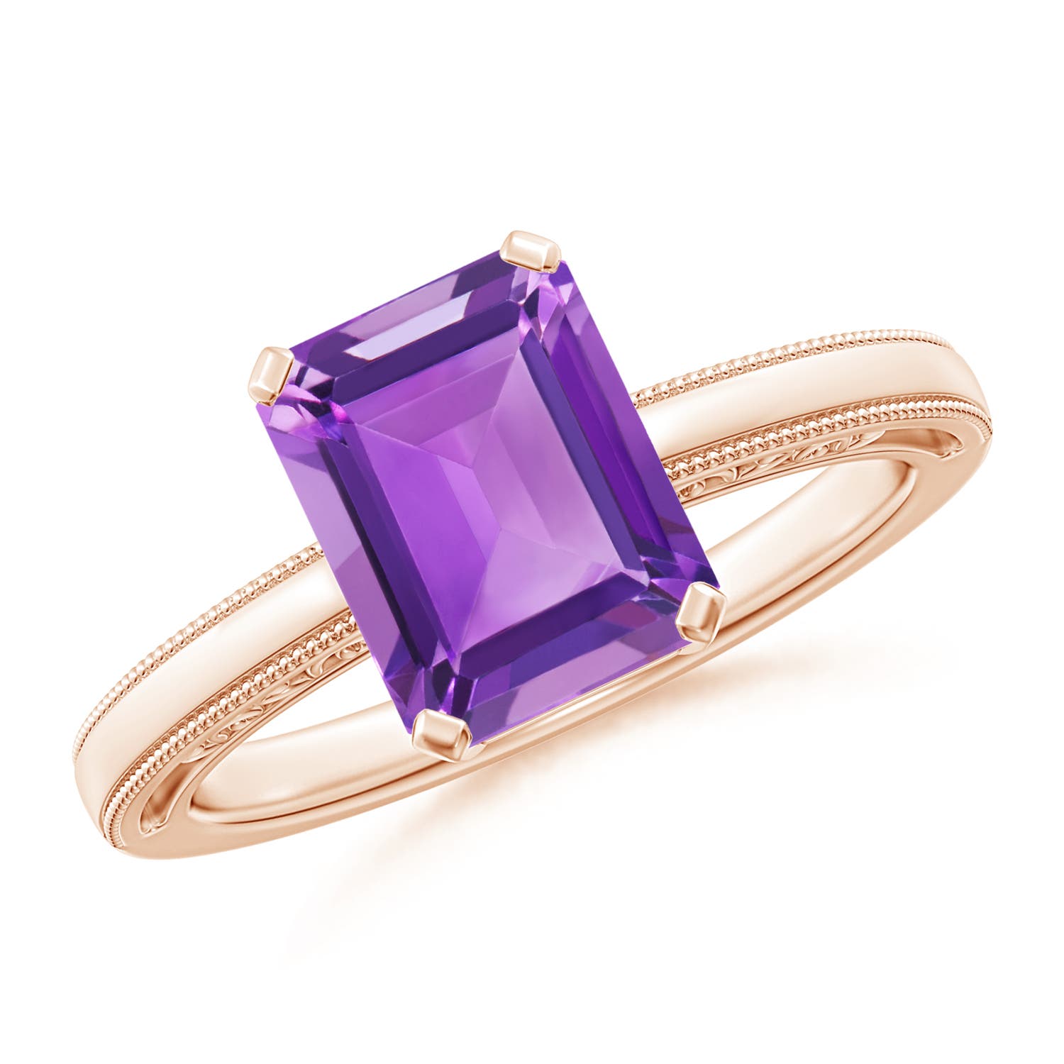 AA - Amethyst / 2.2 CT / 14 KT Rose Gold