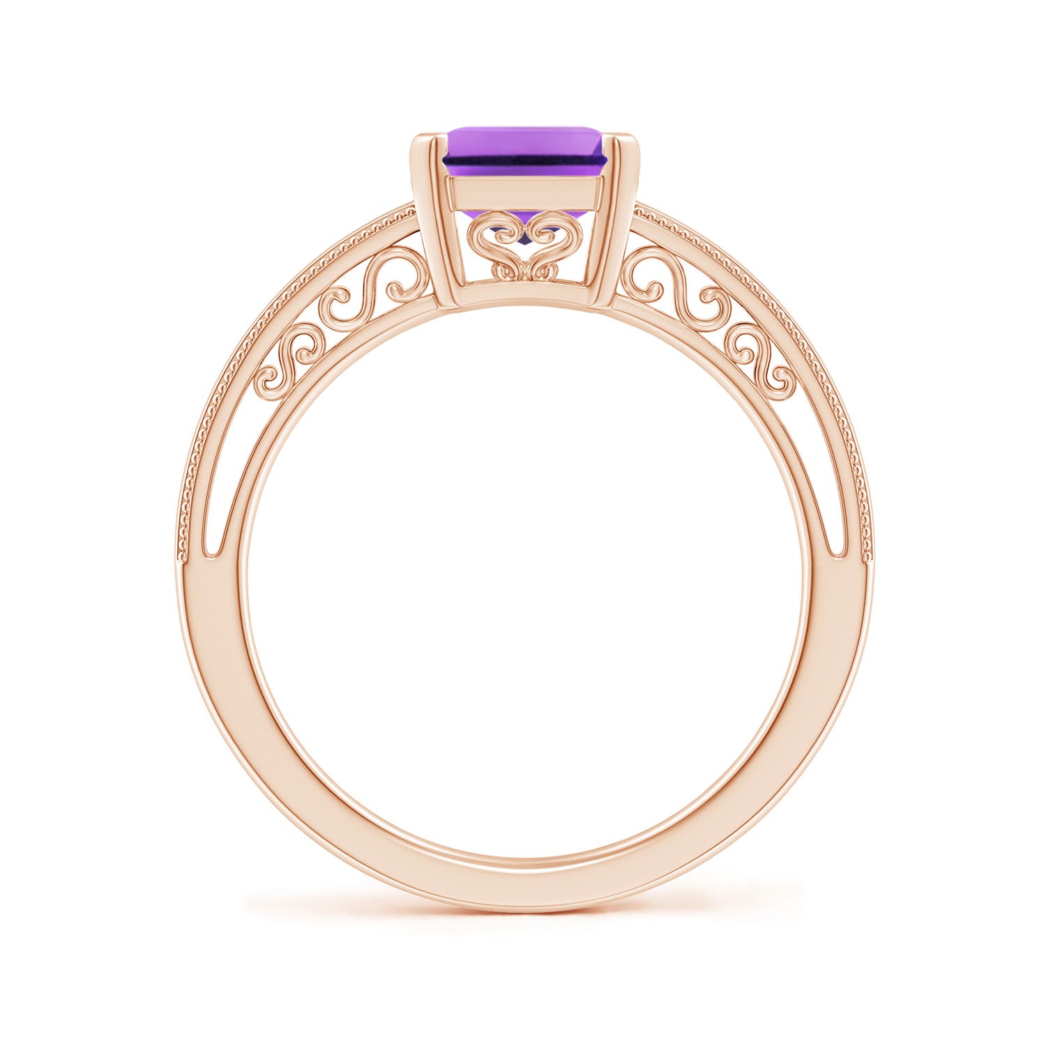 AA - Amethyst / 2.2 CT / 14 KT Rose Gold