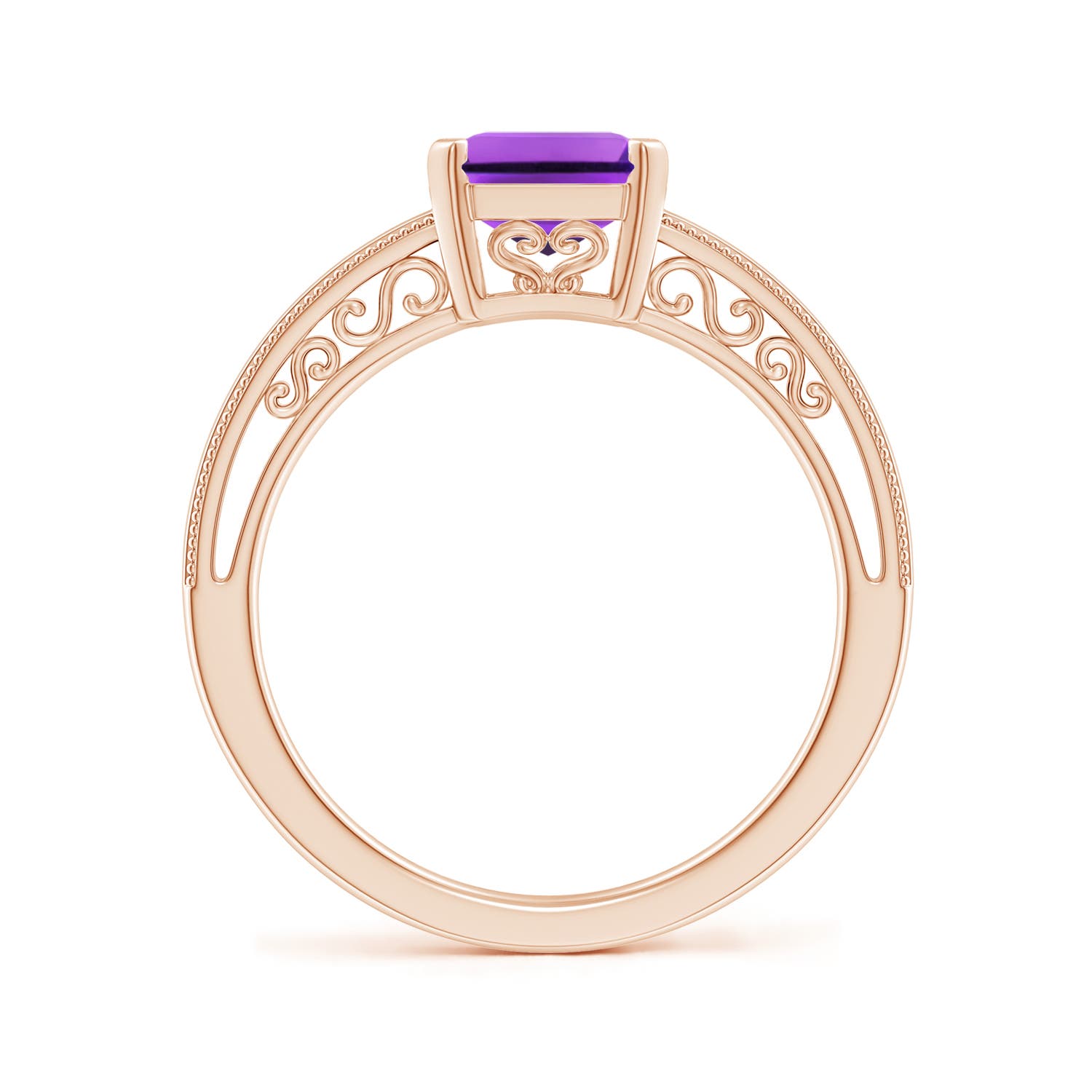 AAA - Amethyst / 2.2 CT / 14 KT Rose Gold