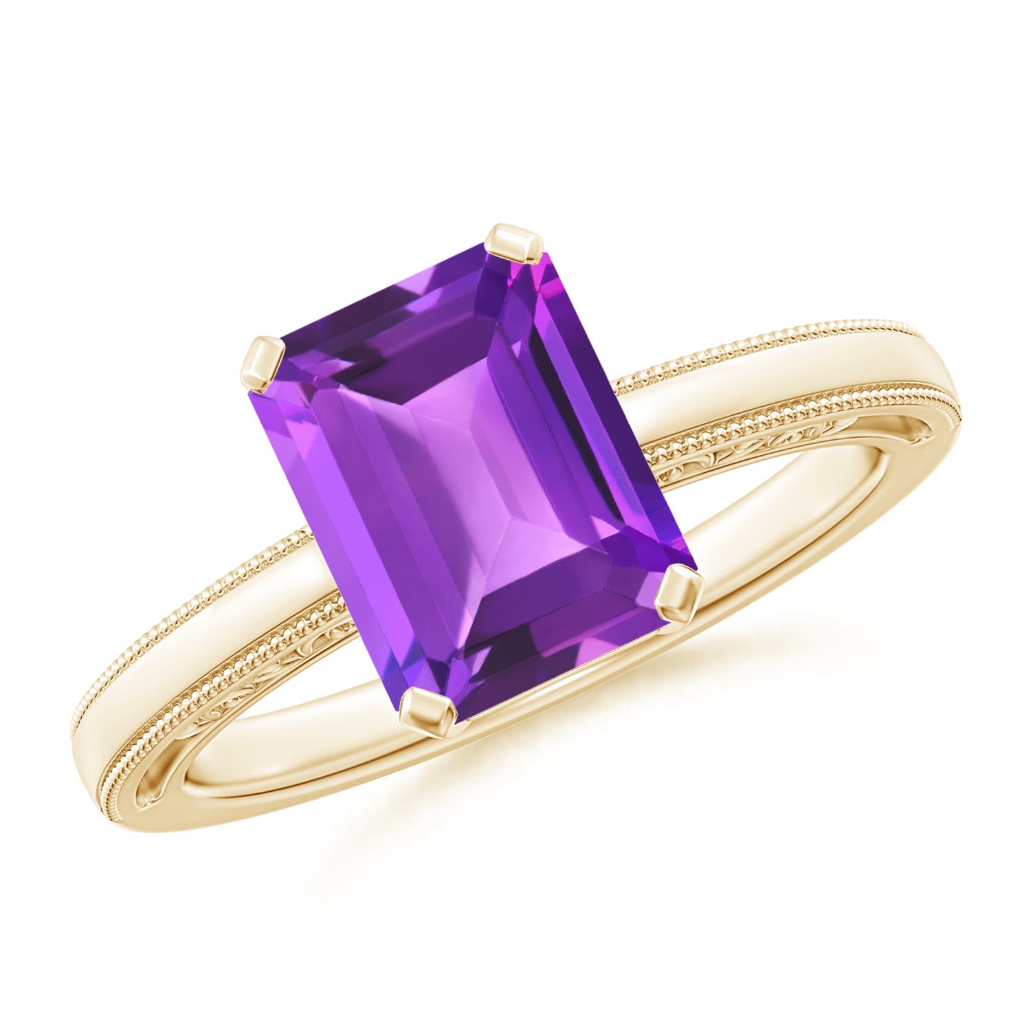 AAA - Amethyst / 2.2 CT / 14 KT Yellow Gold