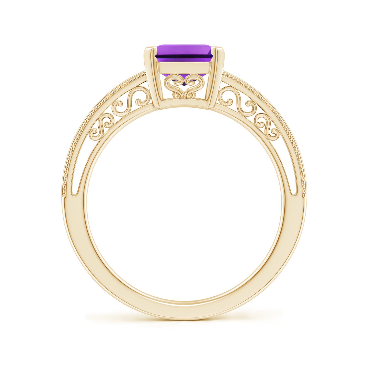 AAA - Amethyst / 2.2 CT / 14 KT Yellow Gold