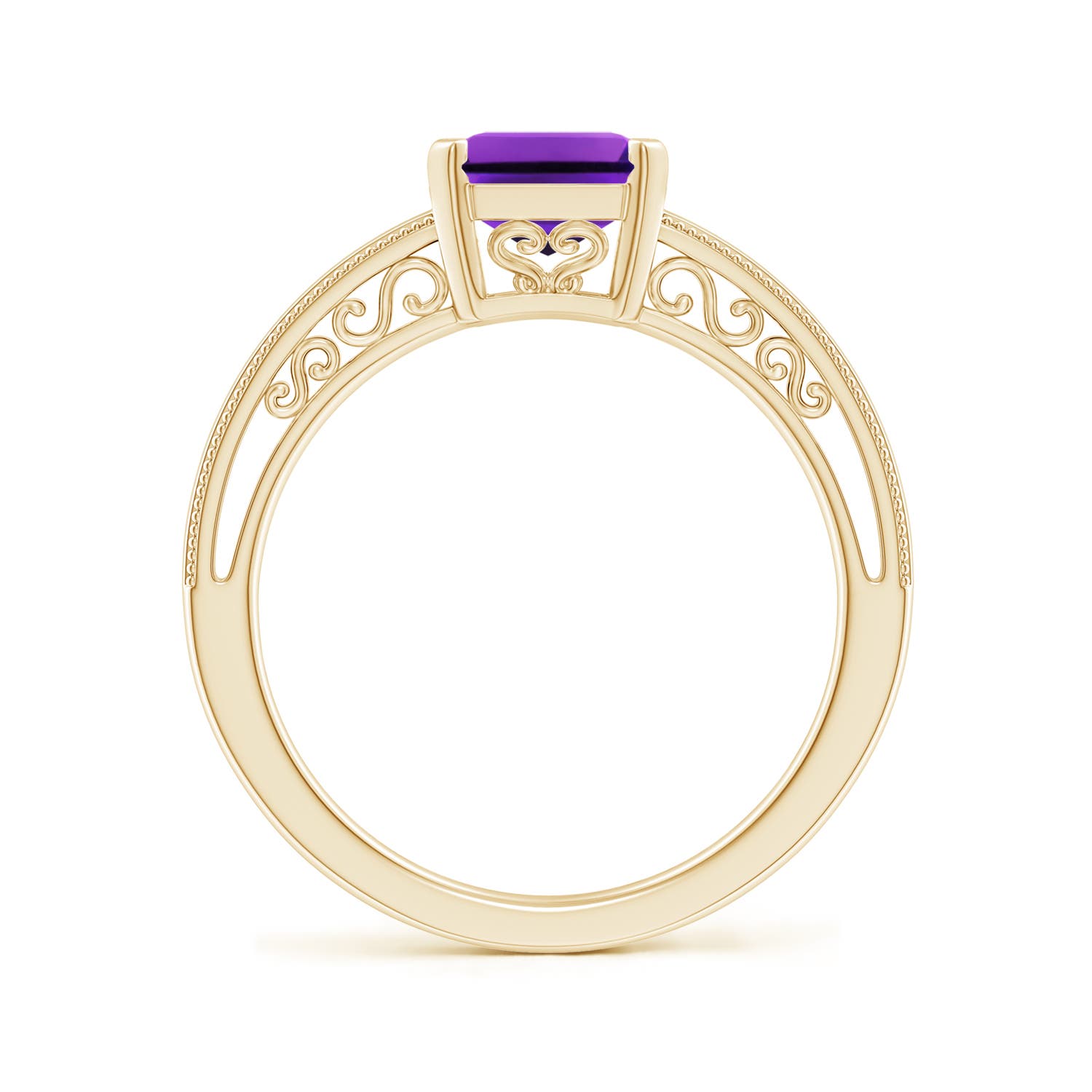 AAAA - Amethyst / 2.2 CT / 14 KT Yellow Gold