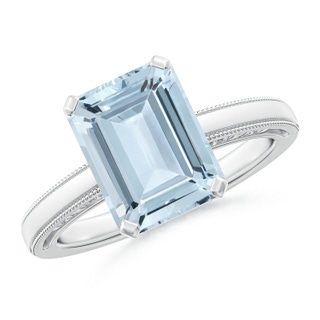 Emerald Cut A Aquamarine