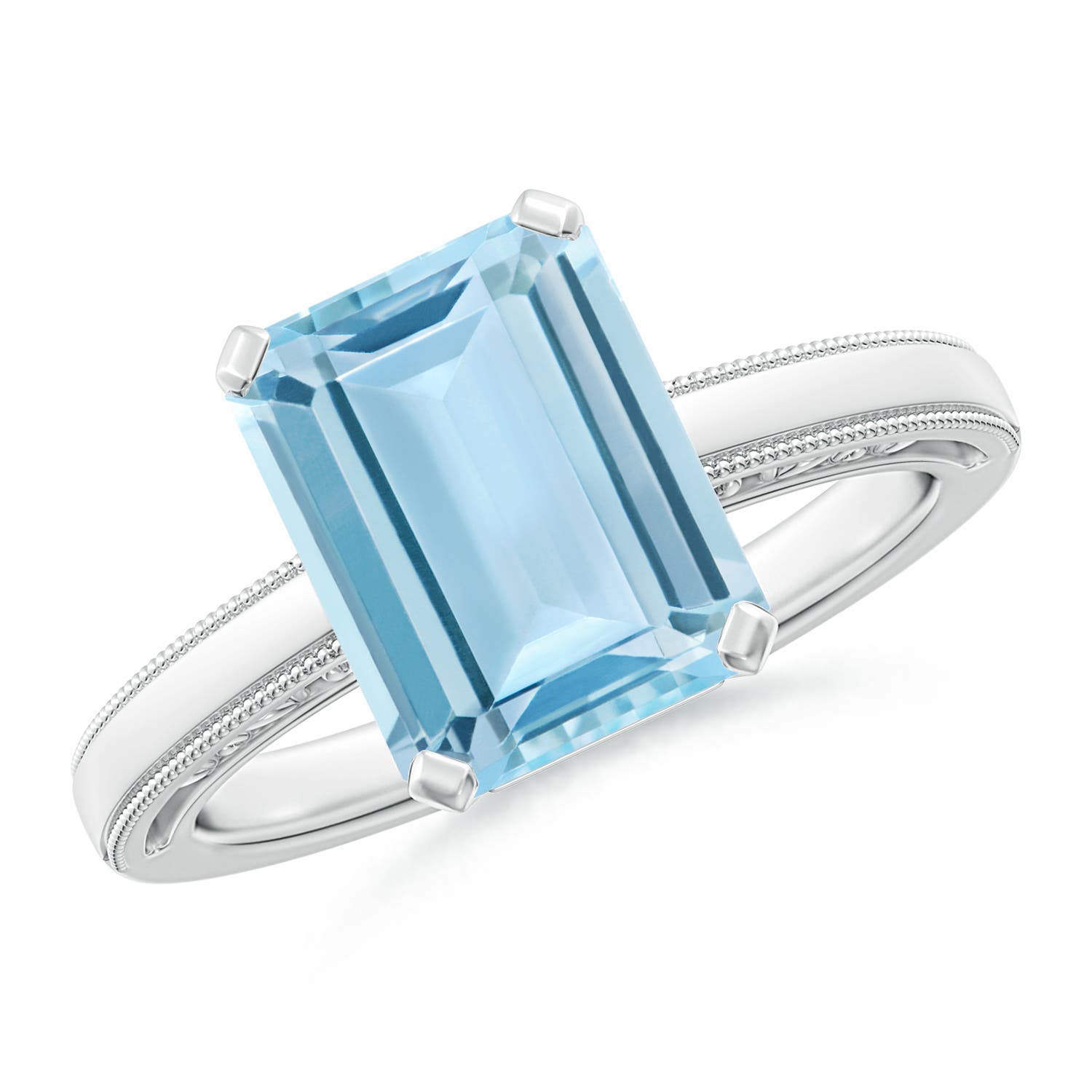 AAA - Aquamarine / 3 CT / 14 KT White Gold