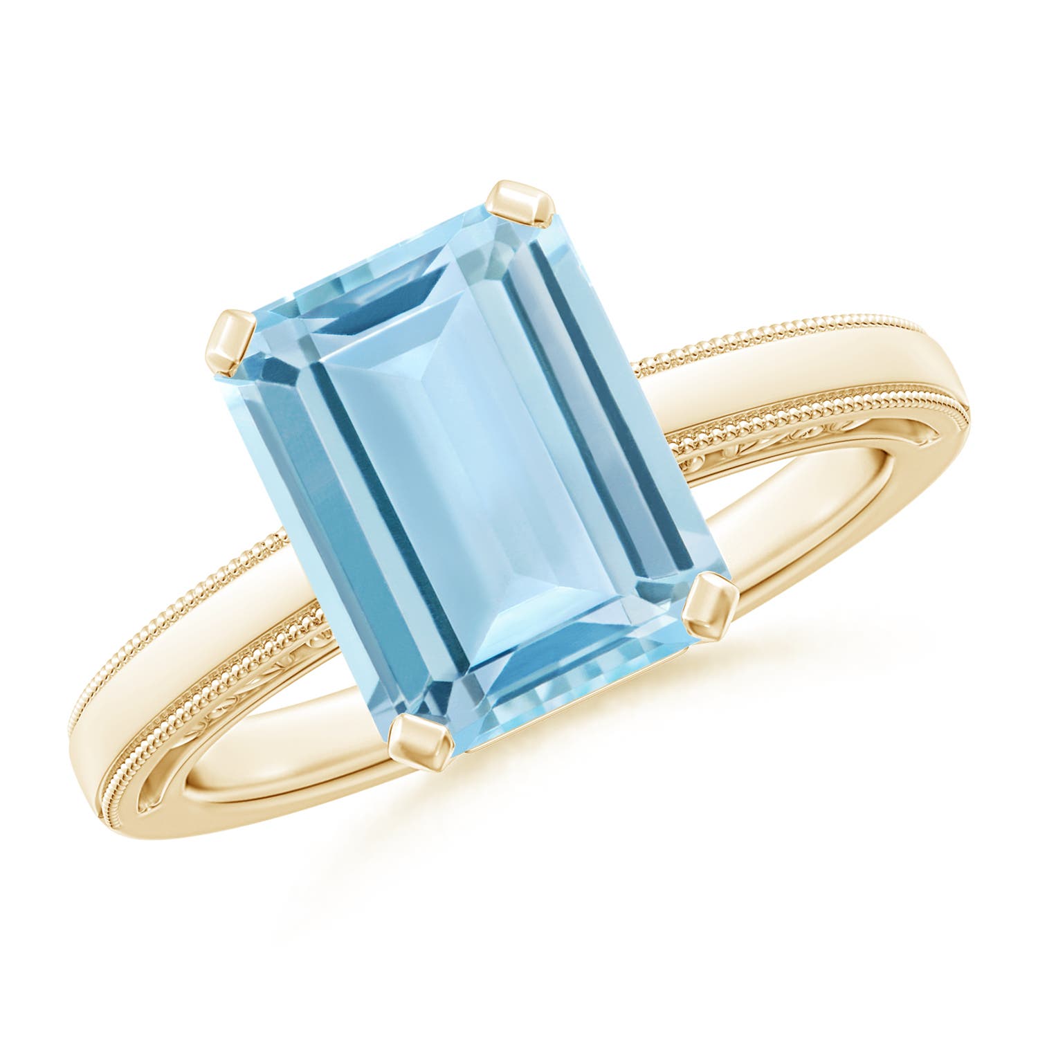 AAA - Aquamarine / 3 CT / 14 KT Yellow Gold