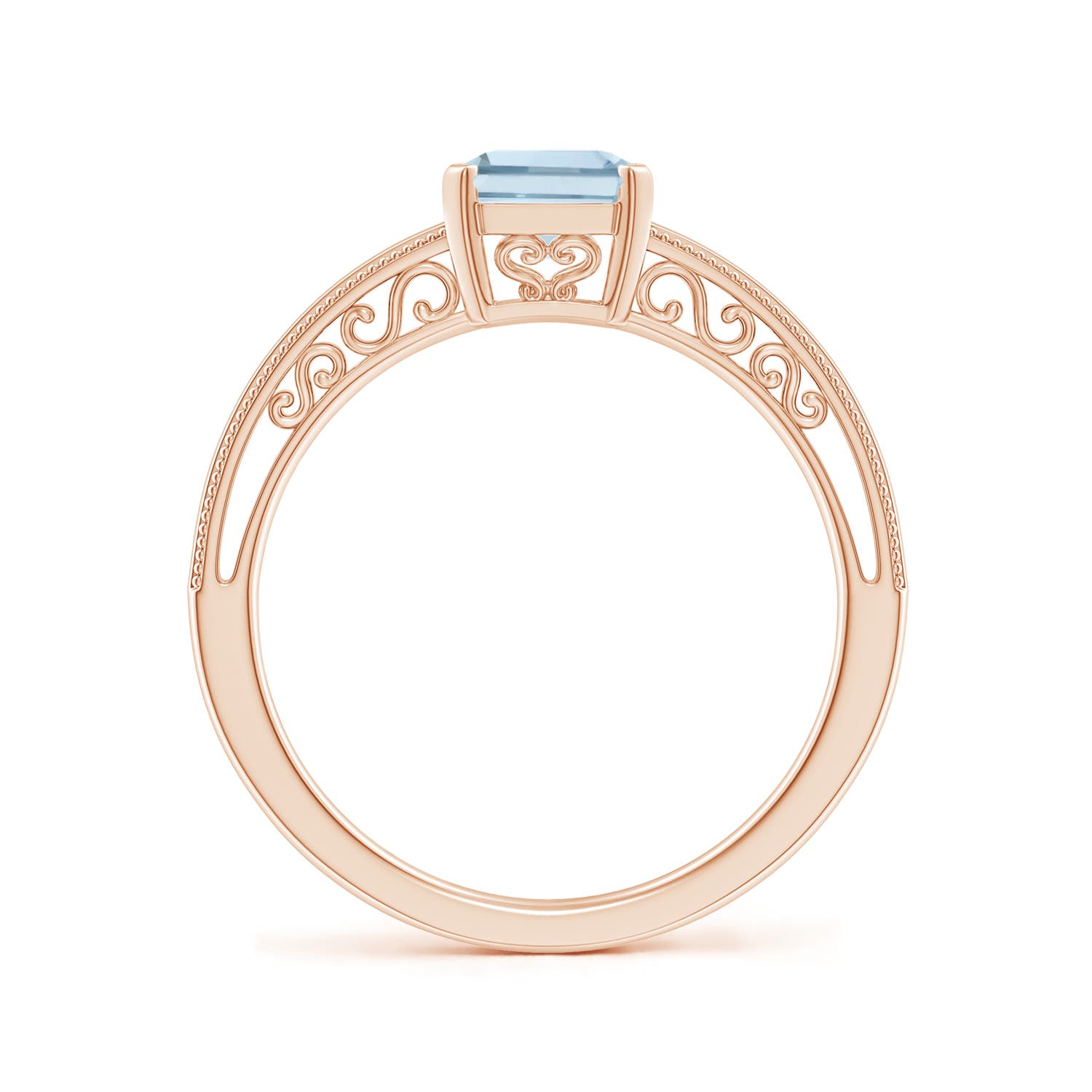 A - Aquamarine / 1.35 CT / 14 KT Rose Gold