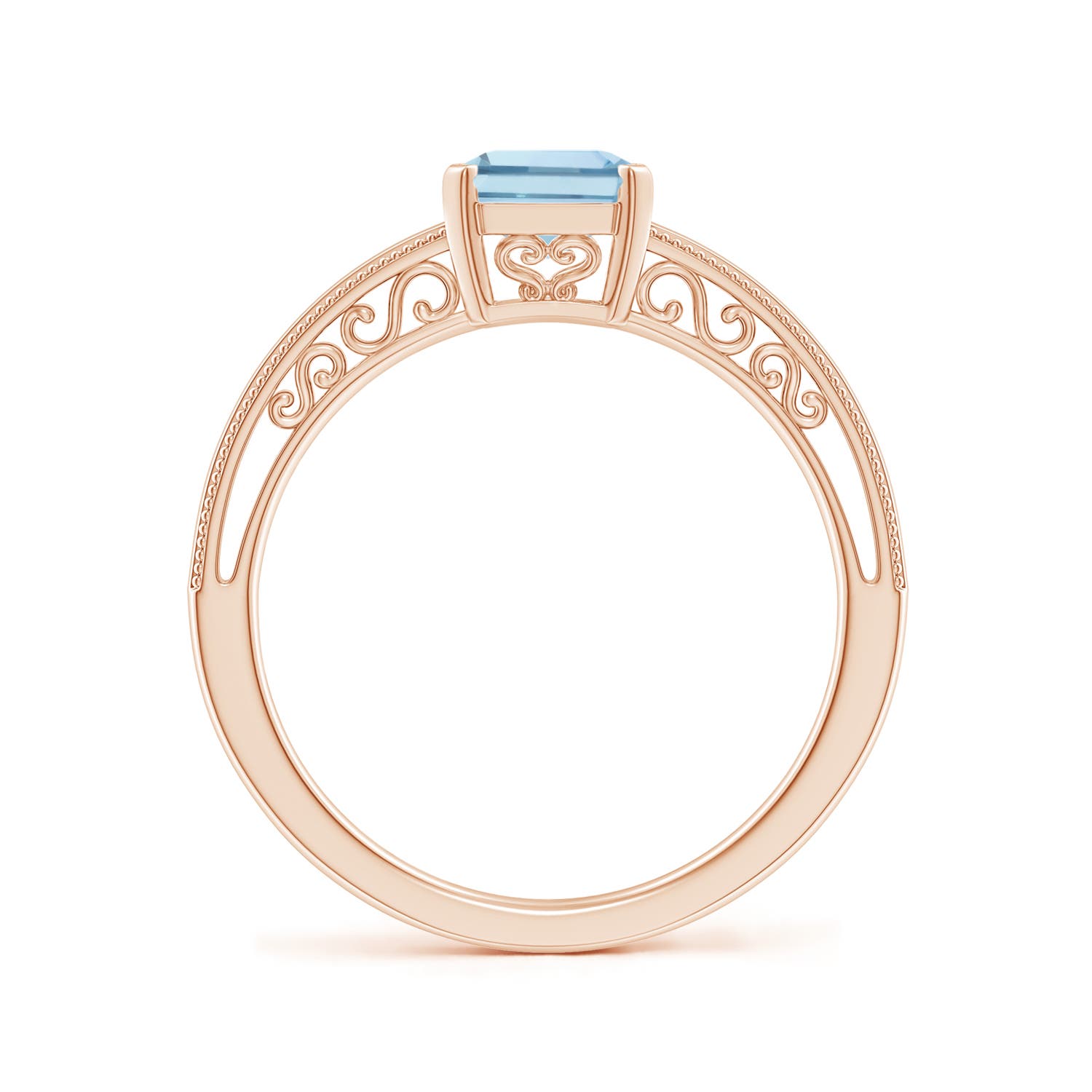 AA - Aquamarine / 1.35 CT / 14 KT Rose Gold