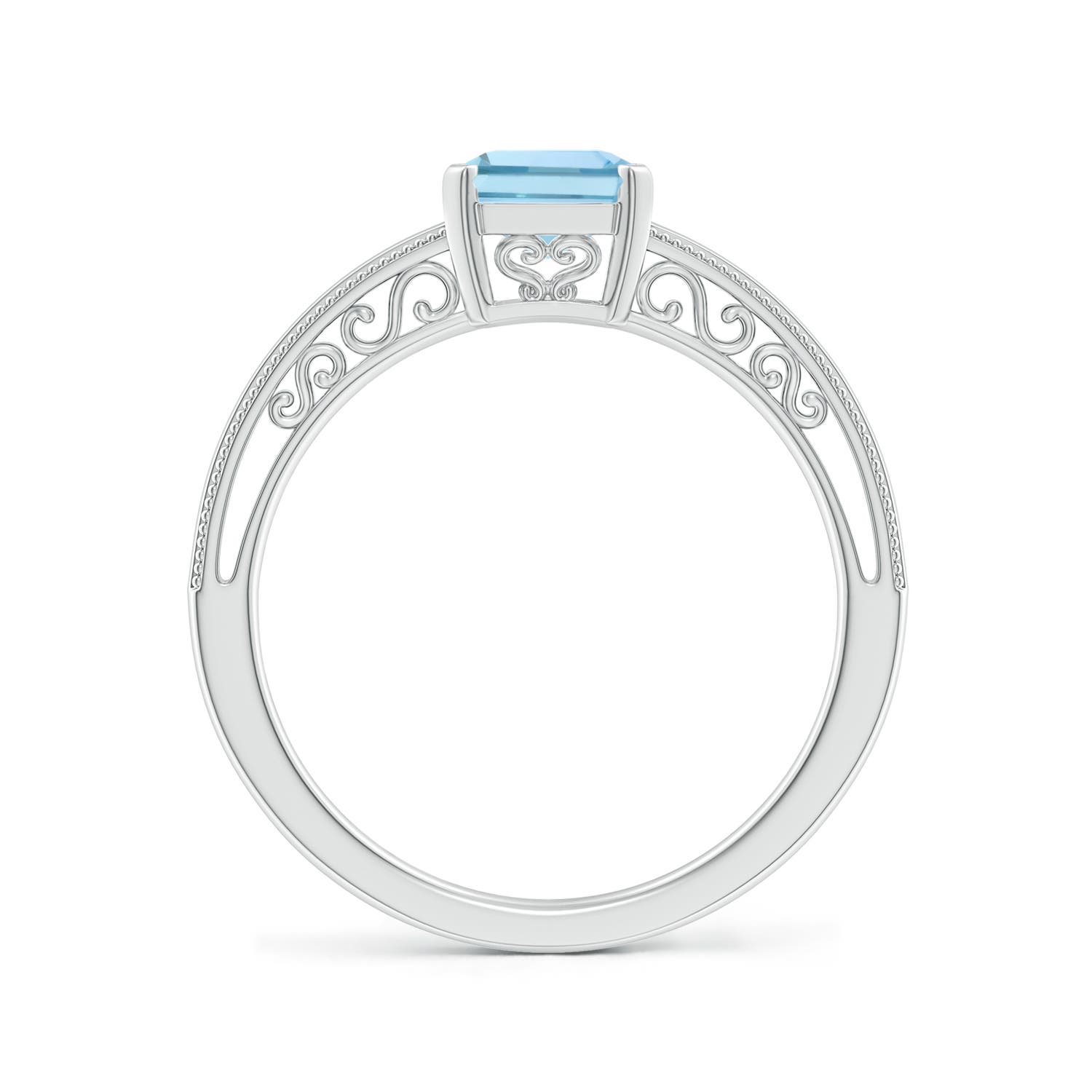 AAA - Aquamarine / 1.35 CT / 14 KT White Gold