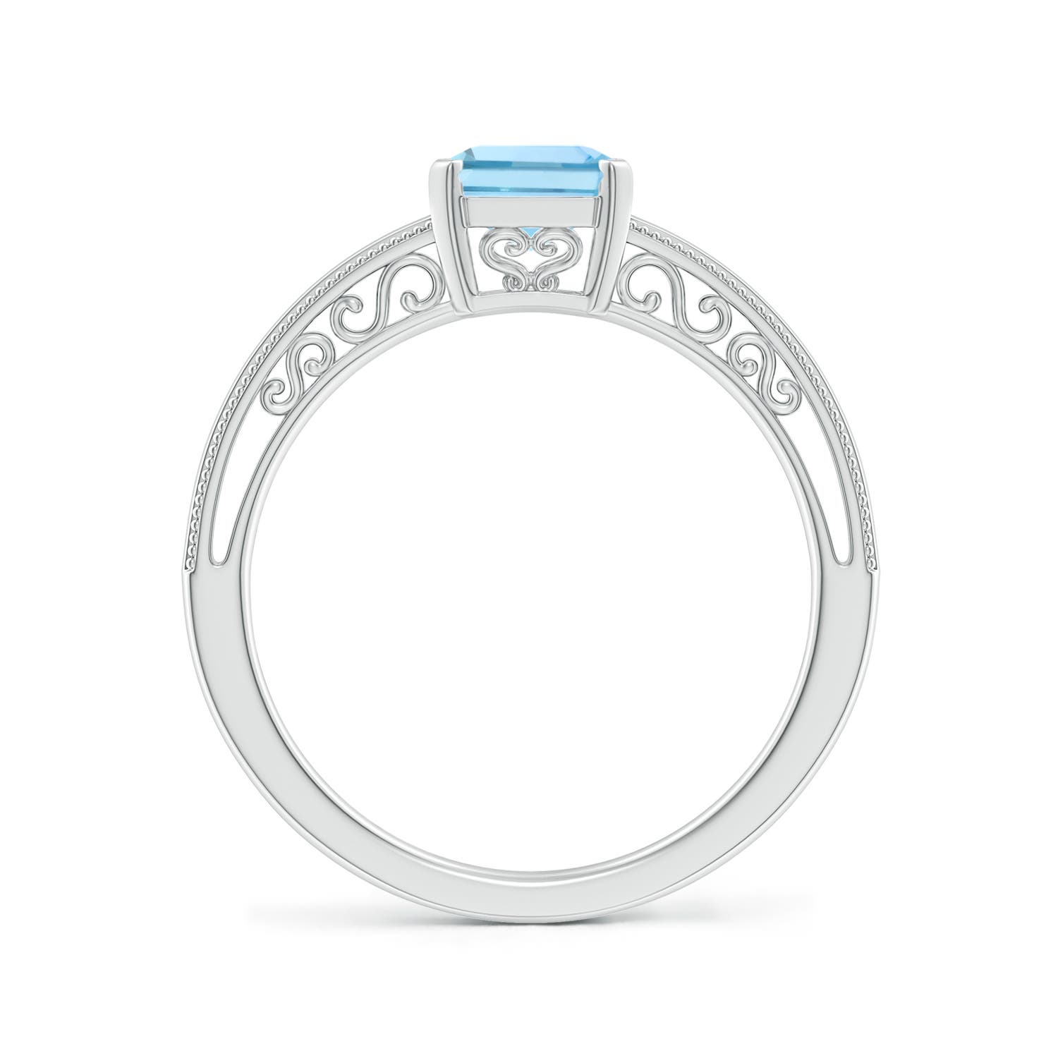 AAAA - Aquamarine / 1.35 CT / 14 KT White Gold