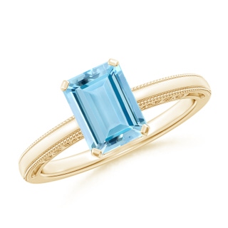 Emerald Cut AAAA Aquamarine