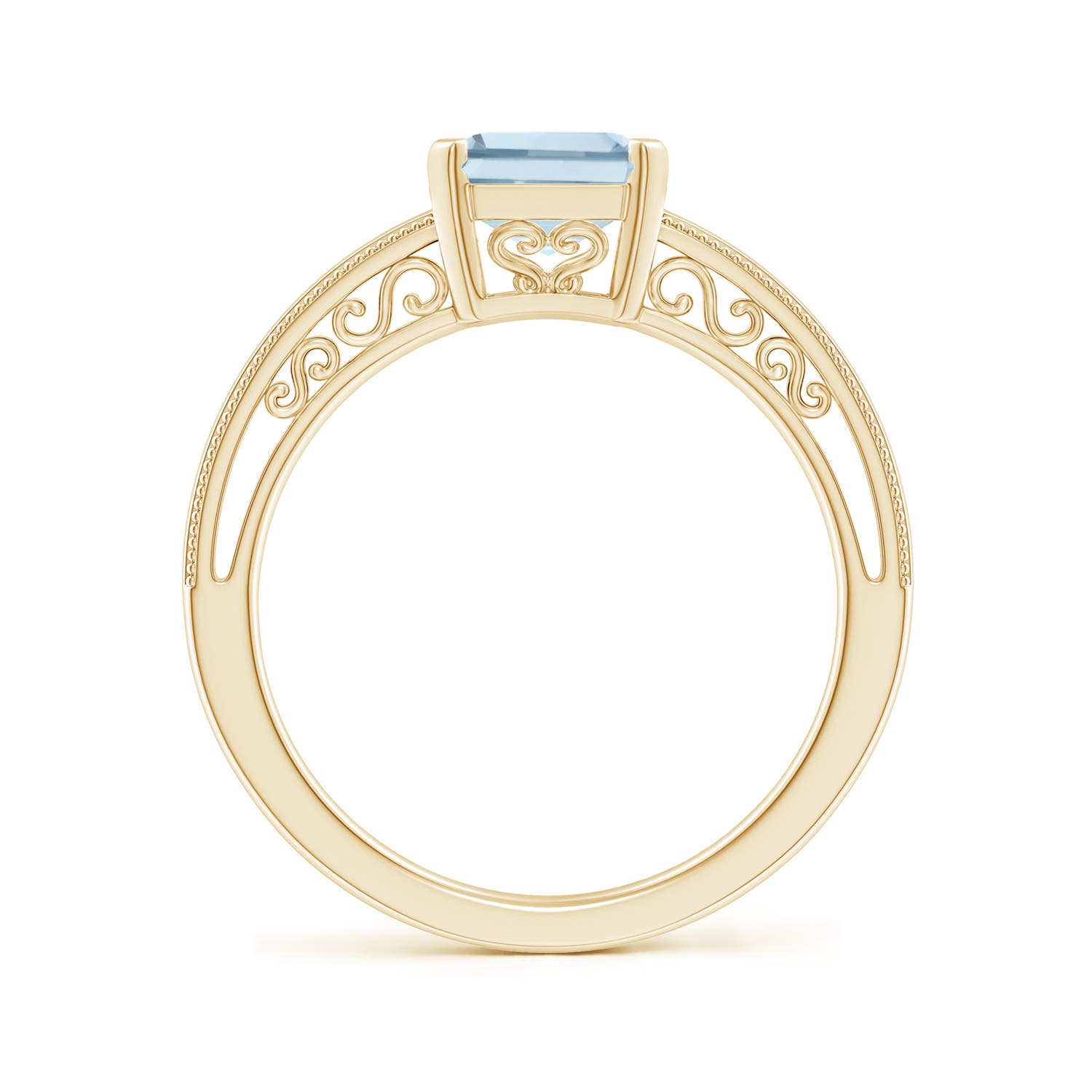 A - Aquamarine / 2 CT / 14 KT Yellow Gold