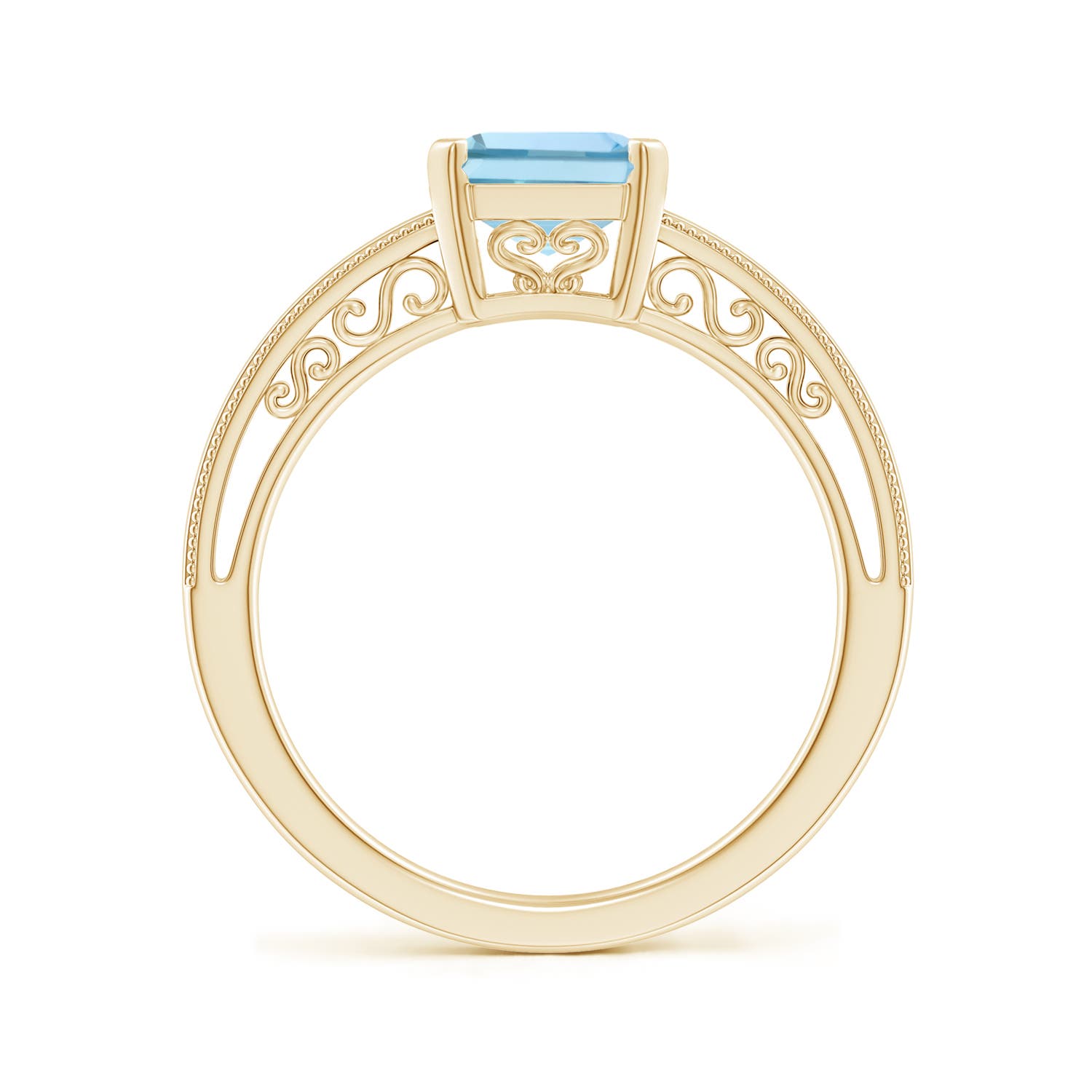 AAA - Aquamarine / 2 CT / 14 KT Yellow Gold