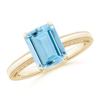 Emerald Cut AAAA Aquamarine