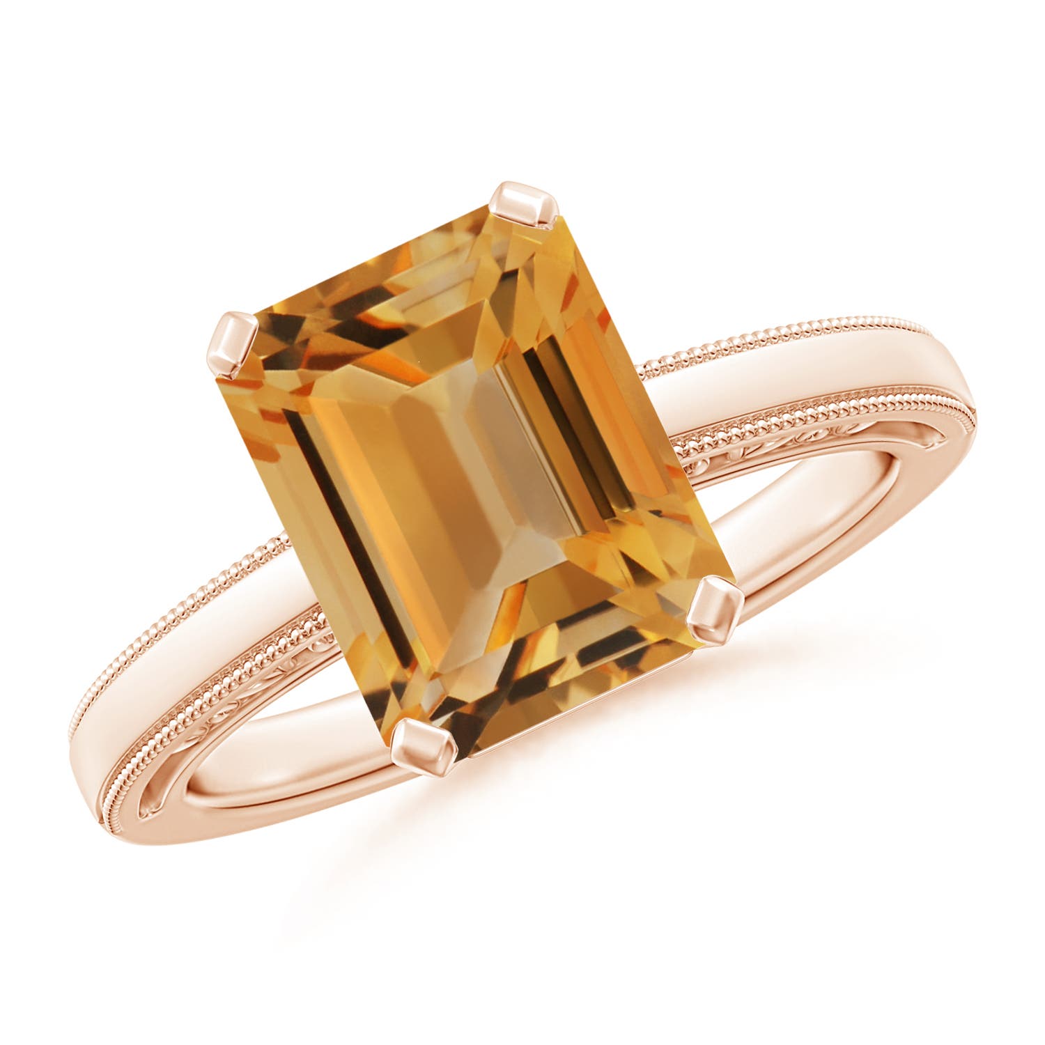 A - Citrine / 3.1 CT / 14 KT Rose Gold