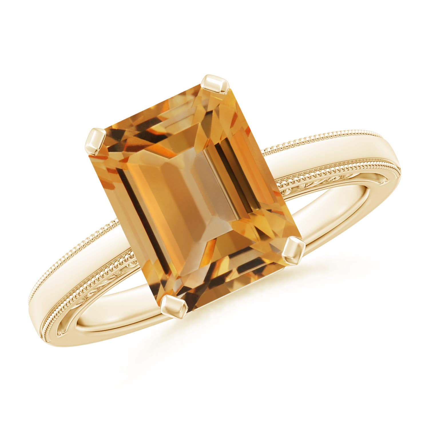 A - Citrine / 3.1 CT / 14 KT Yellow Gold