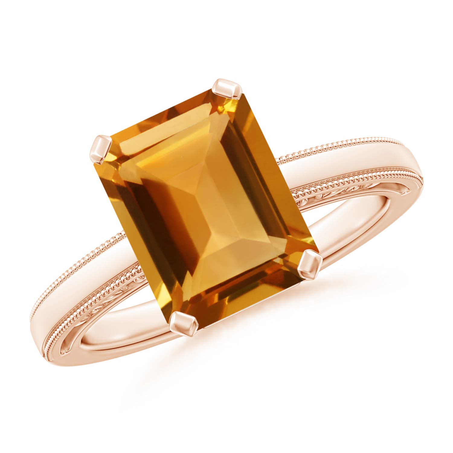 AA - Citrine / 3.1 CT / 14 KT Rose Gold