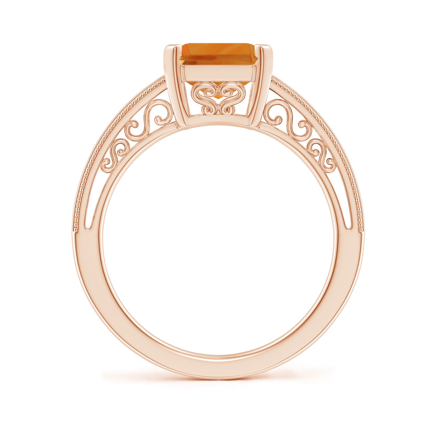 AA - Citrine / 3.1 CT / 14 KT Rose Gold