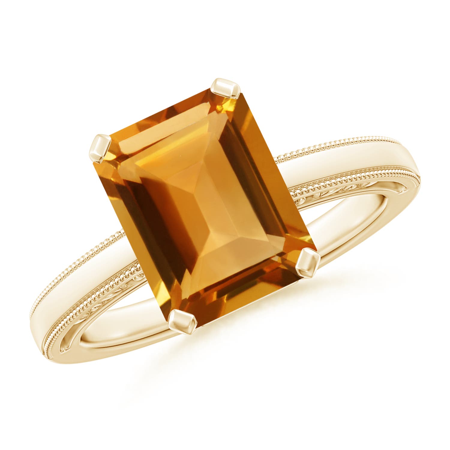 AA - Citrine / 3.1 CT / 14 KT Yellow Gold