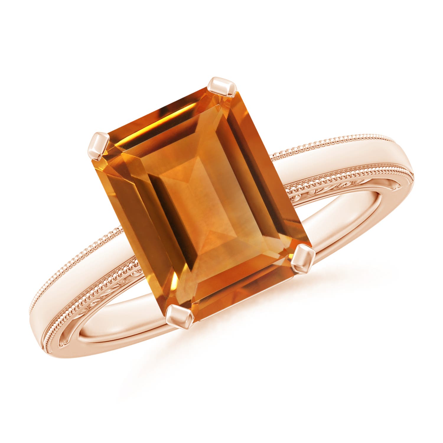 AAA - Citrine / 3.1 CT / 14 KT Rose Gold